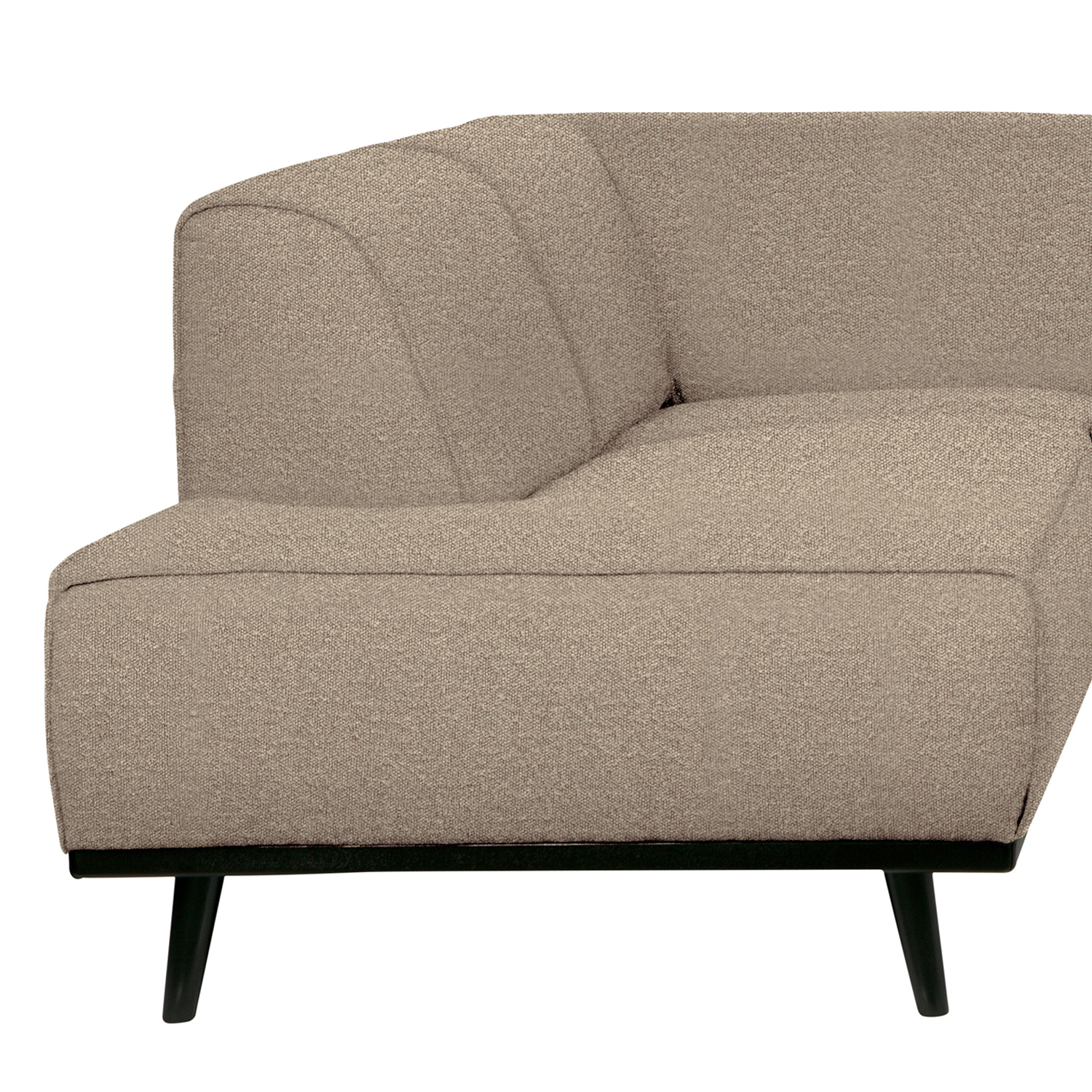 Ecksofa Statement Bouclé beige Longchair links