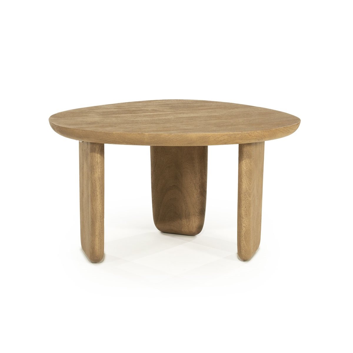 Couchtisch Maud klein 65 x 56,5 cm Mangoholz hell Sofatisch Beistelltisch