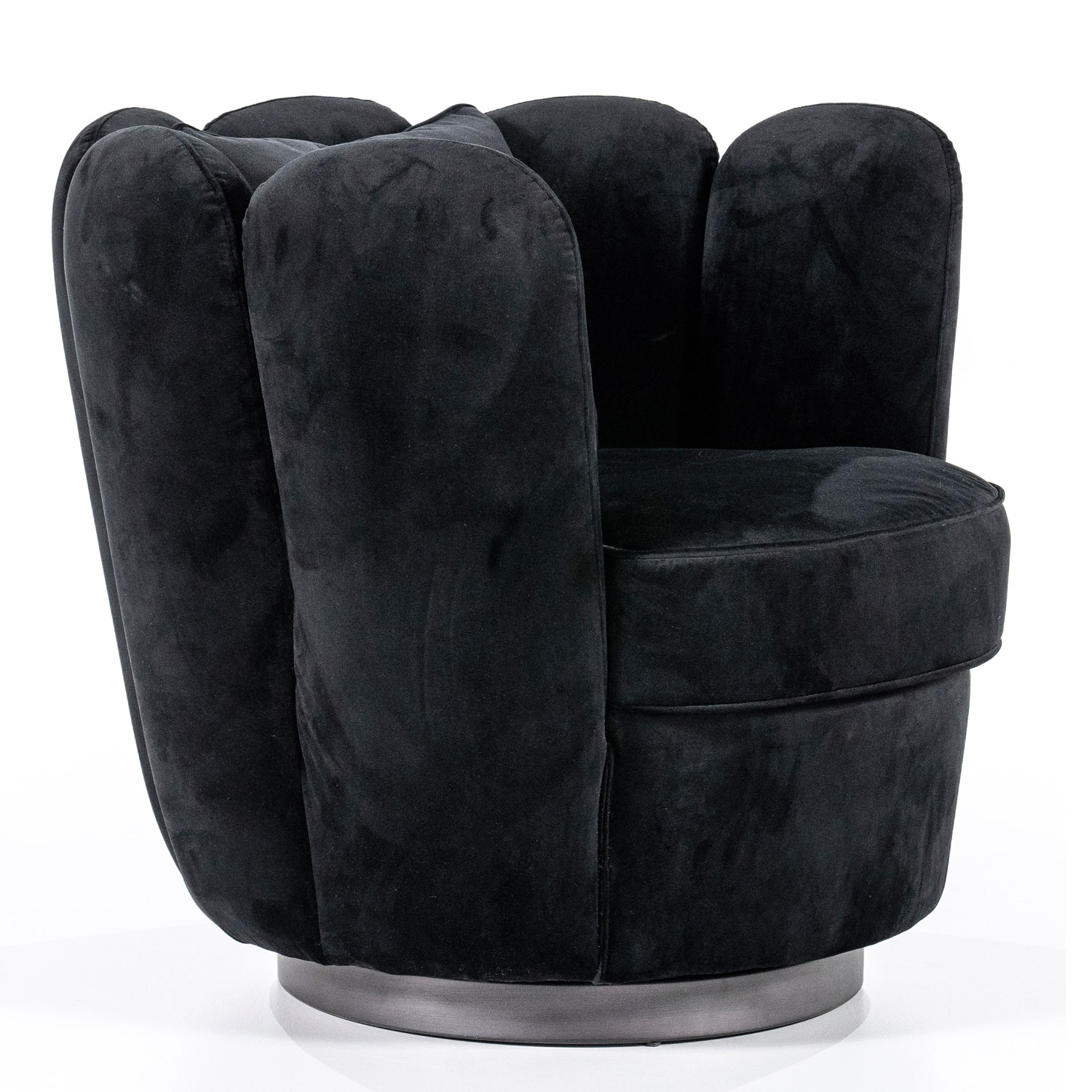 Retro Sessel Maria drehbar Samt Loungesessel
