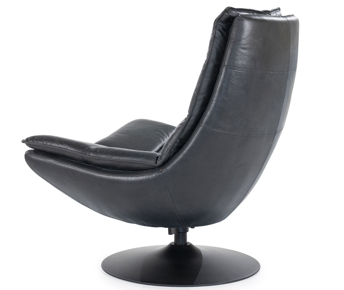 Sessel Relaxsessel Sven Boho Leder schwarz Drehsessel