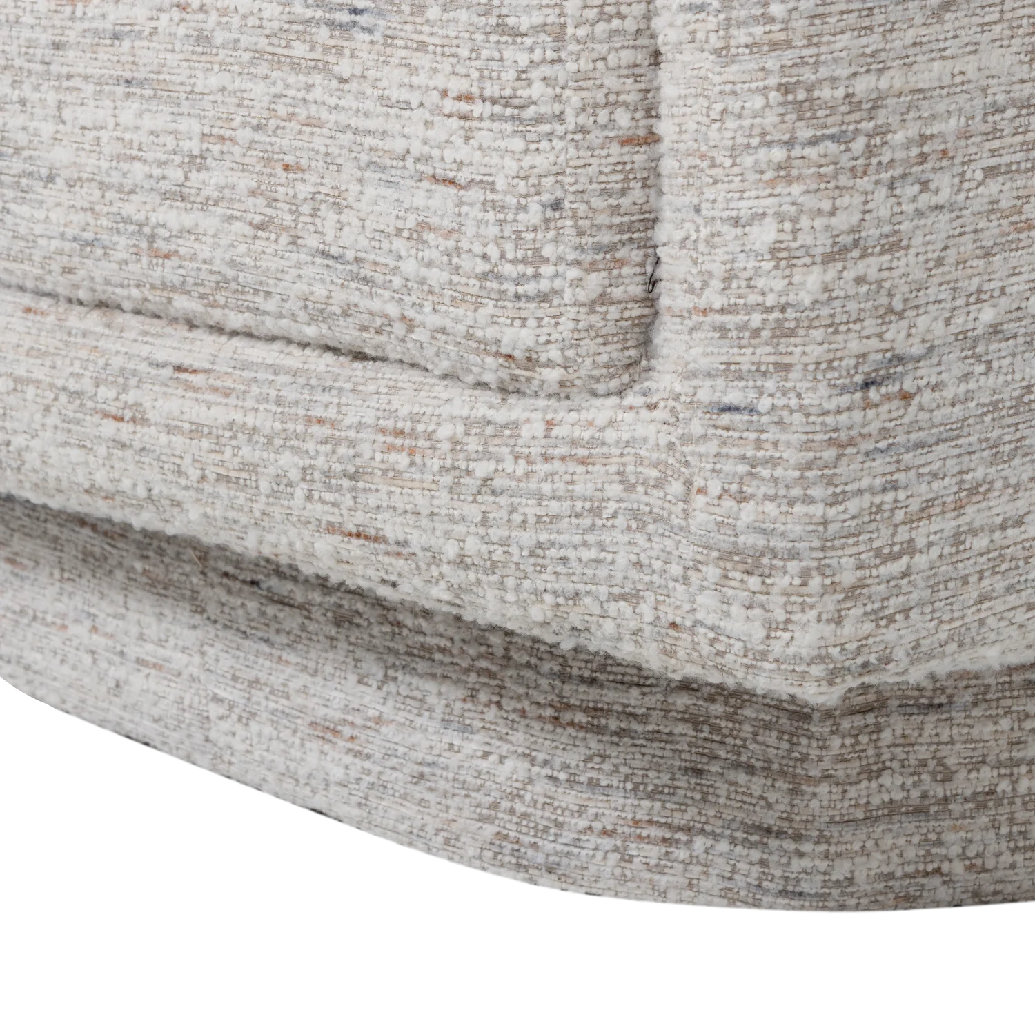 Sessel OSKA drehbar Bouclé natur melange Drehsessel