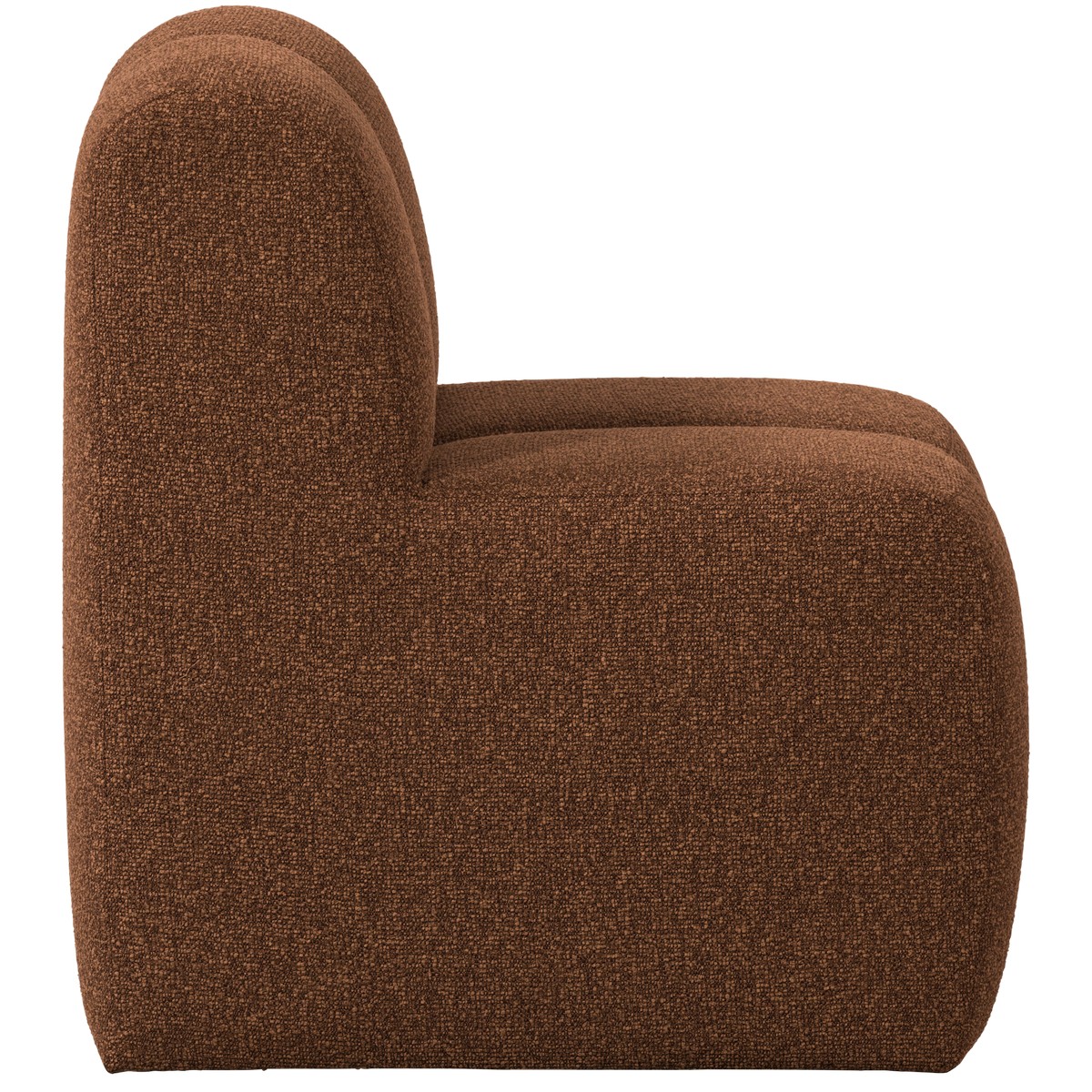 Esszimmerbank Eckbank MOJO 84 cm Element Bouclé rost melange