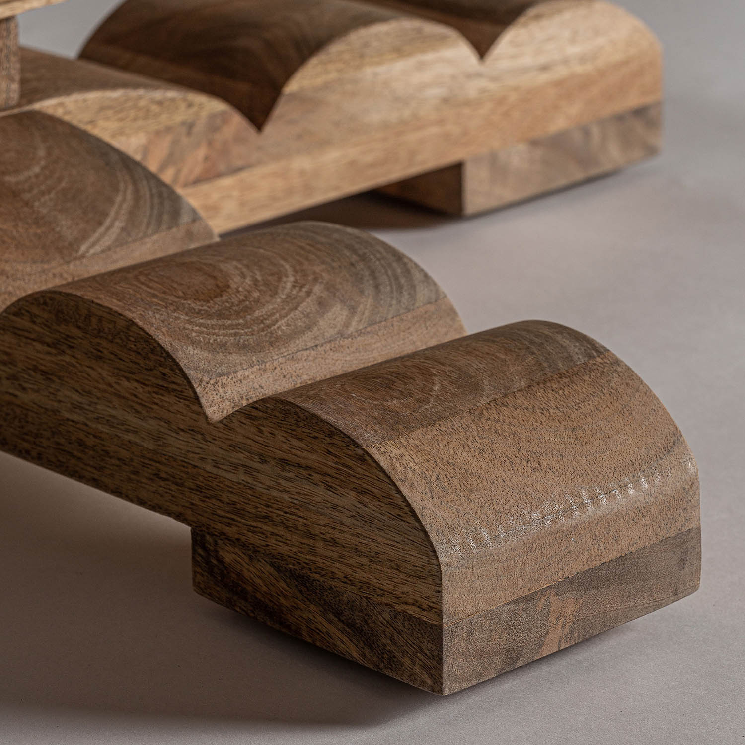 VICAL Esstisch KEHRIG rund 130 cm Mangholz massiv