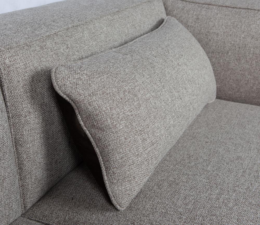Ecksofa BEAN hellgrau Longchair links Sofa