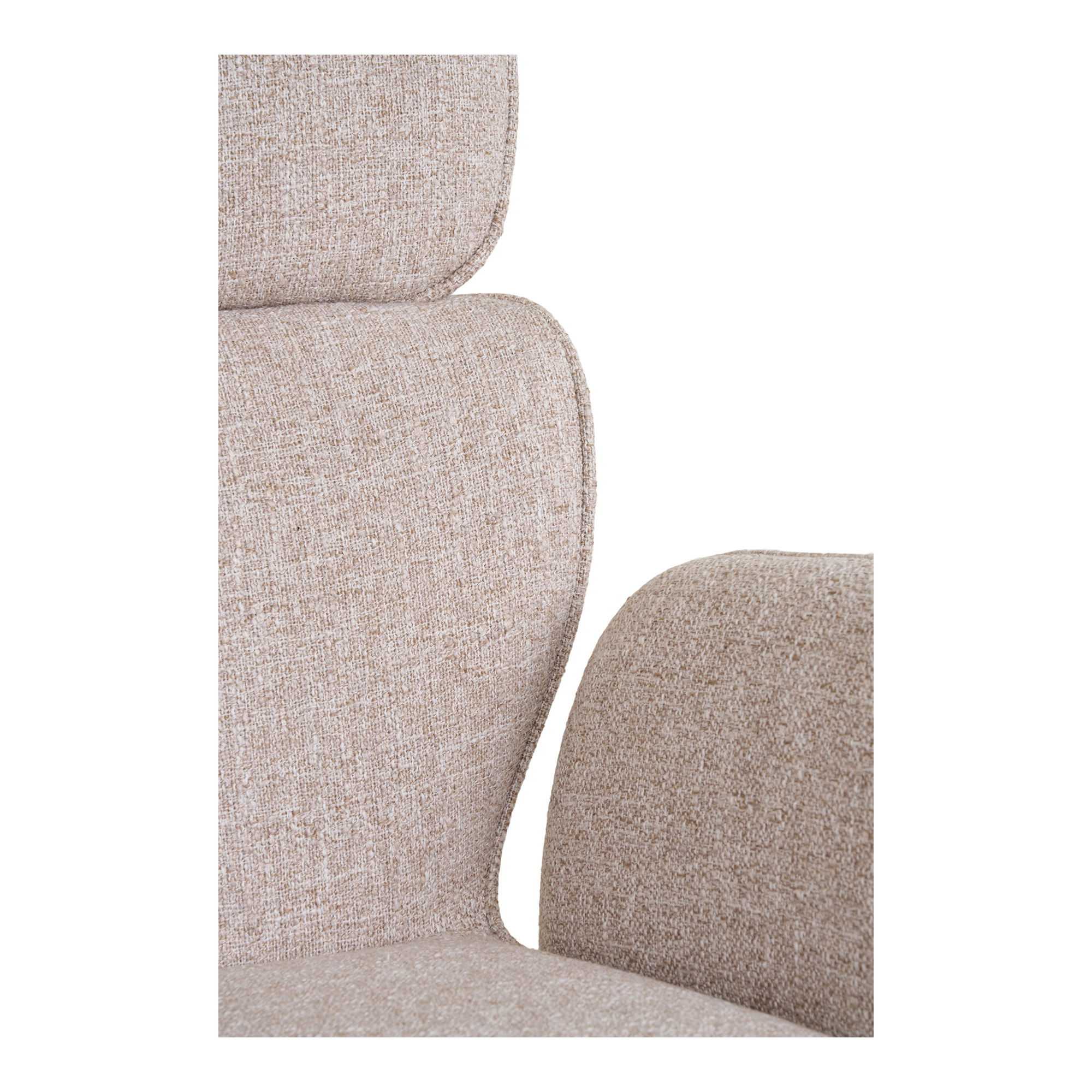 2er Set Armlehnstuhl DENVER Drehfunktion Stoff sand Dinnerstuhl Esstischstuhl