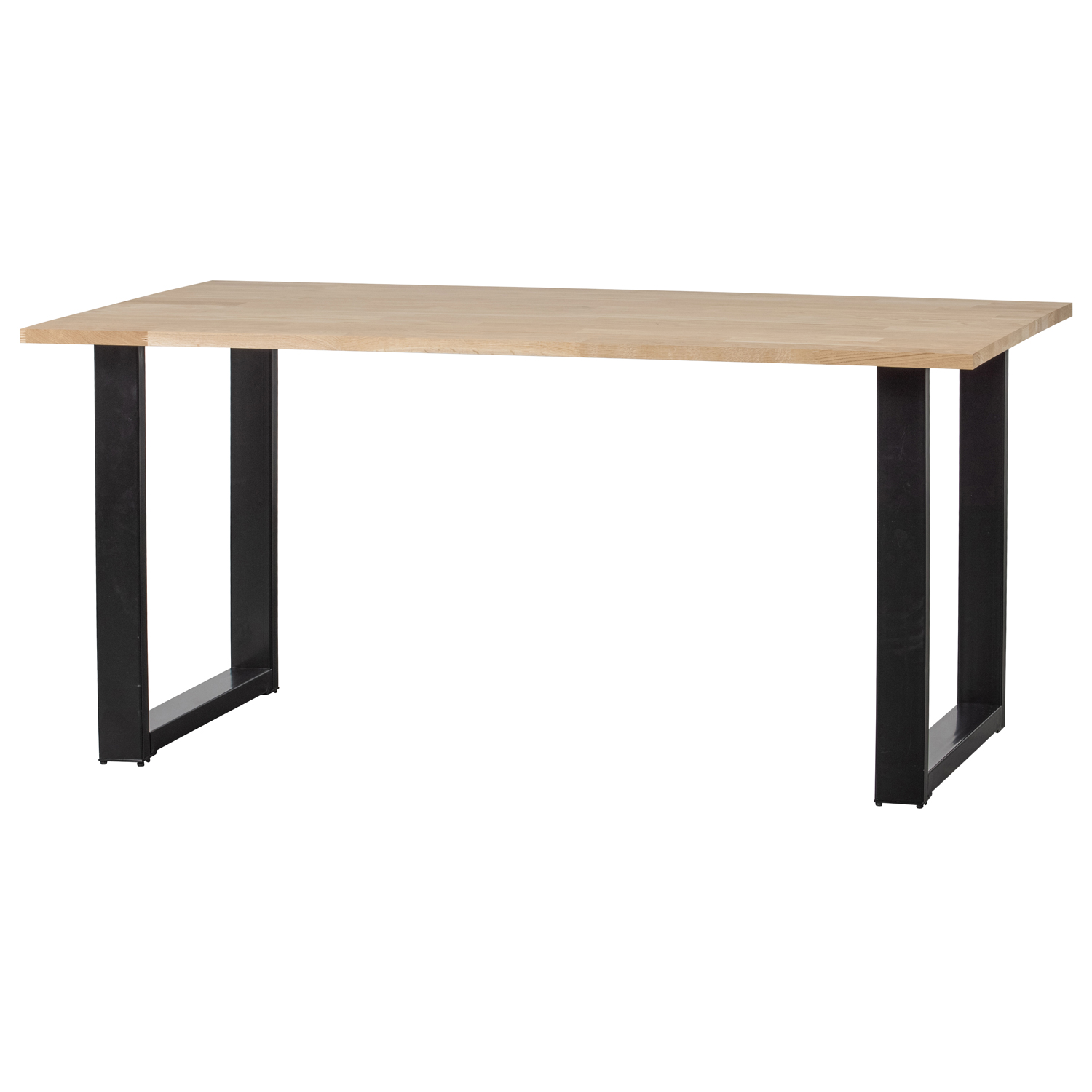Esstisch Tablo 180 x 90 cm Eiche massiv FSC Metall U-Füße