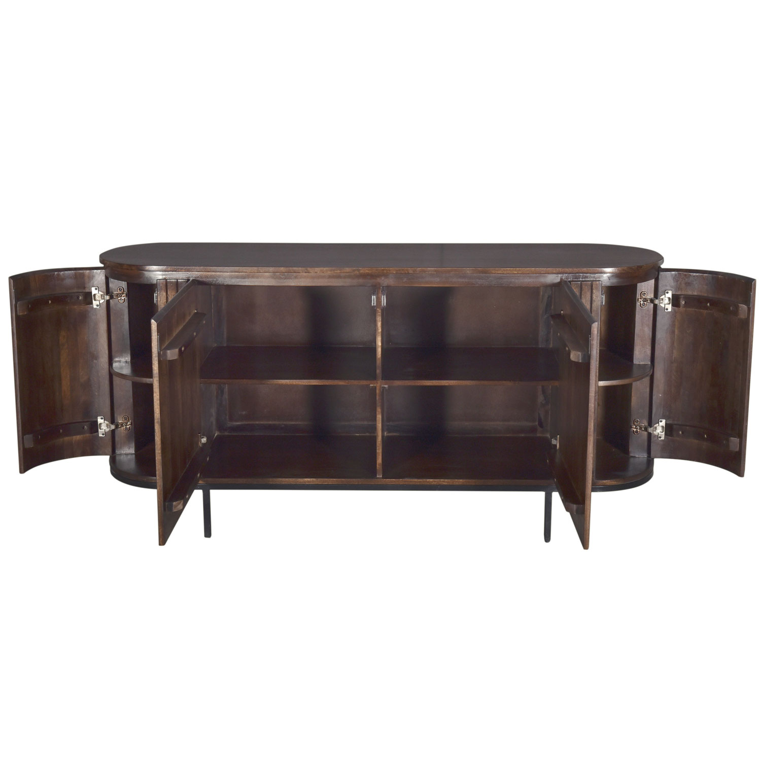 RETRO CHIC Sideboard Noor 170 cm Mango Holz braun