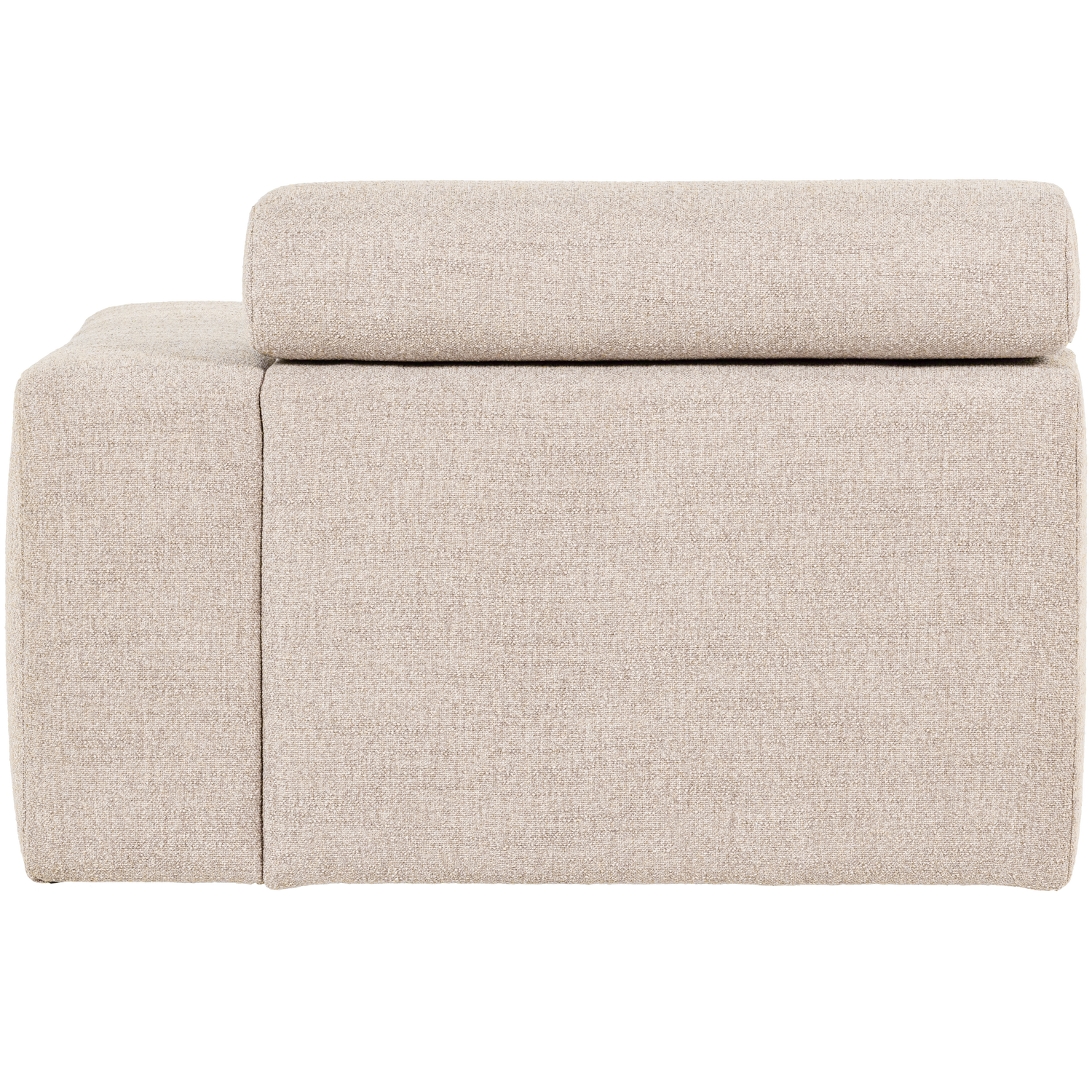 Sofaelement NOVI mit Armlehne rechts Element Bouclé natur