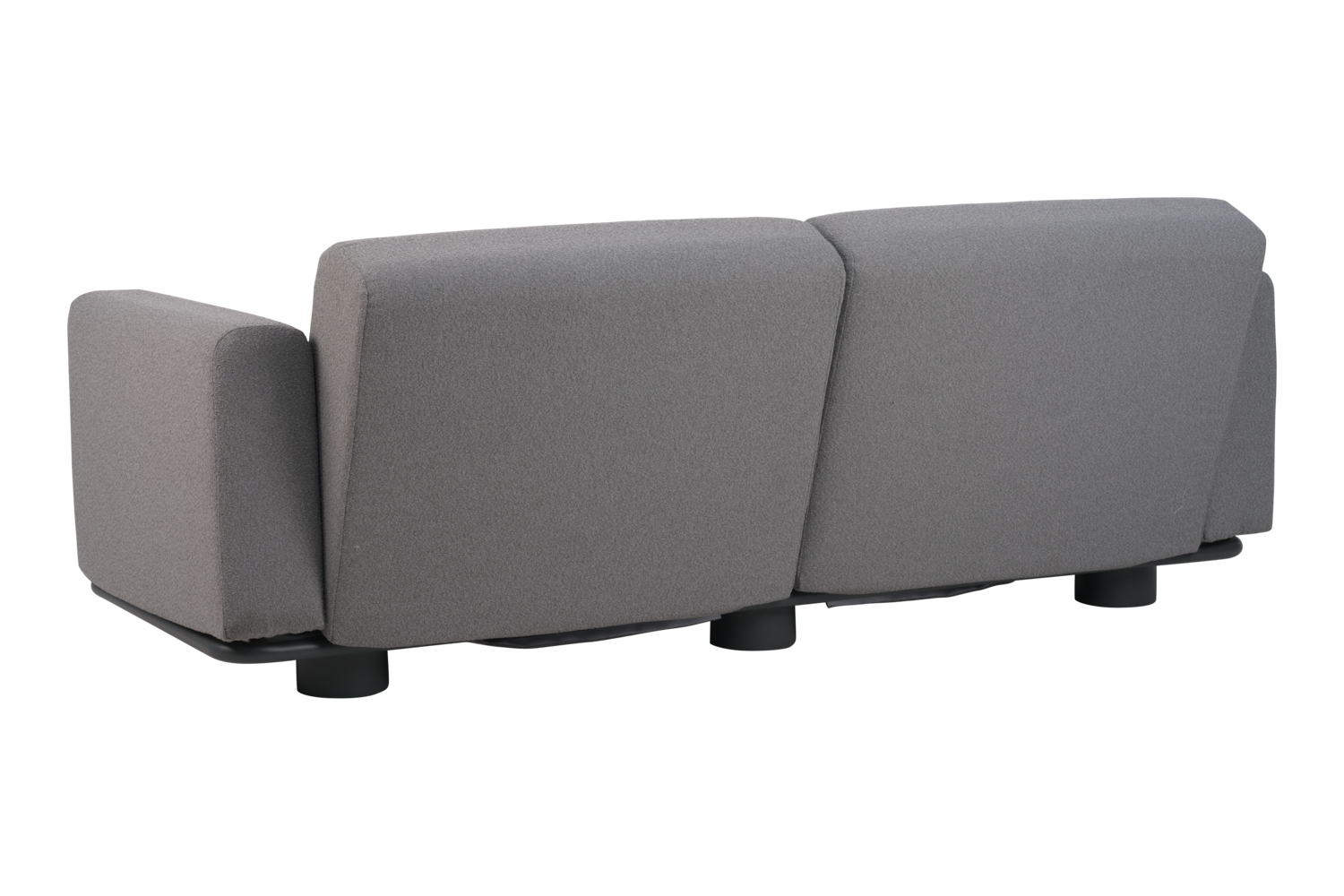 2,5 Sitzer Gartensofa Lounge Sofa  Bolster Teddy grau