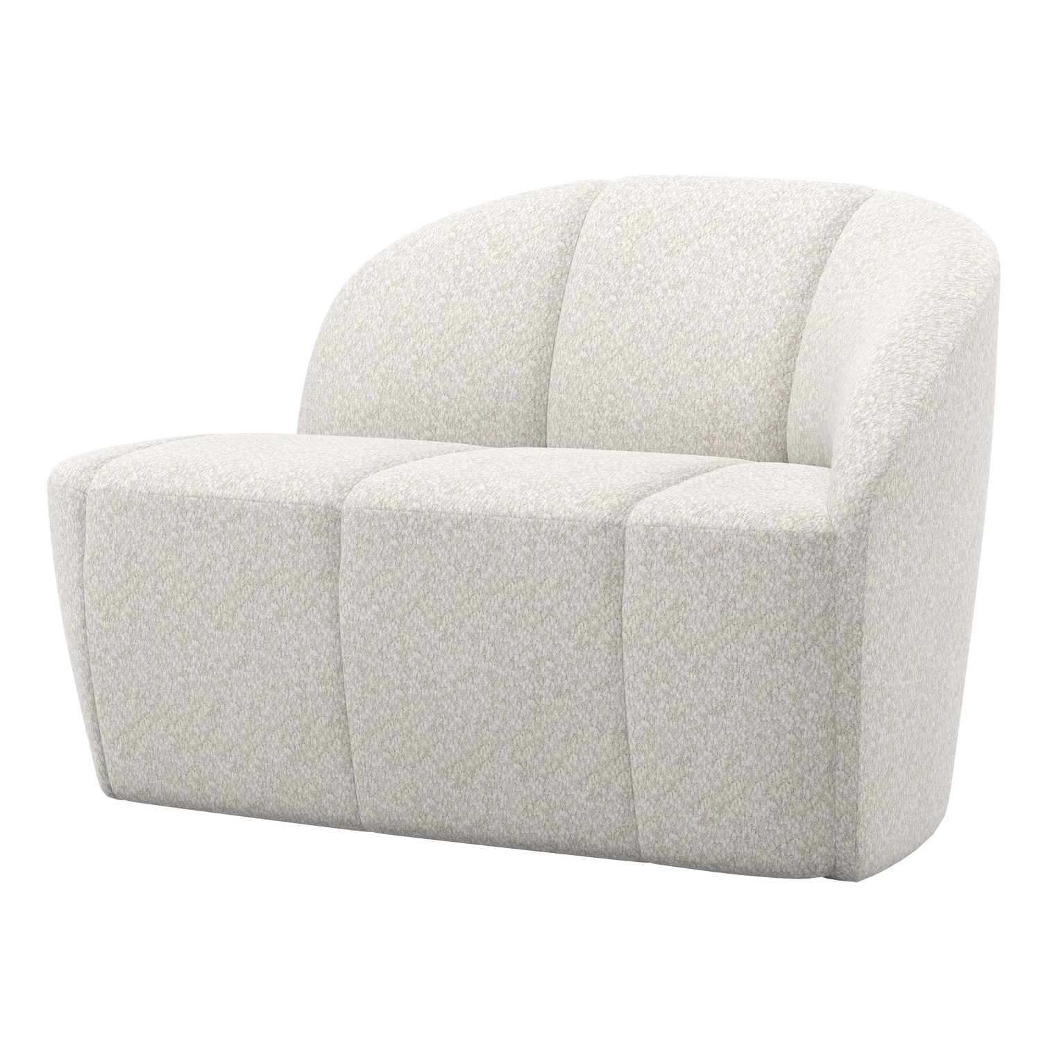 2 Sitzer Sofa Bank MOJO rechts Wolle ecru