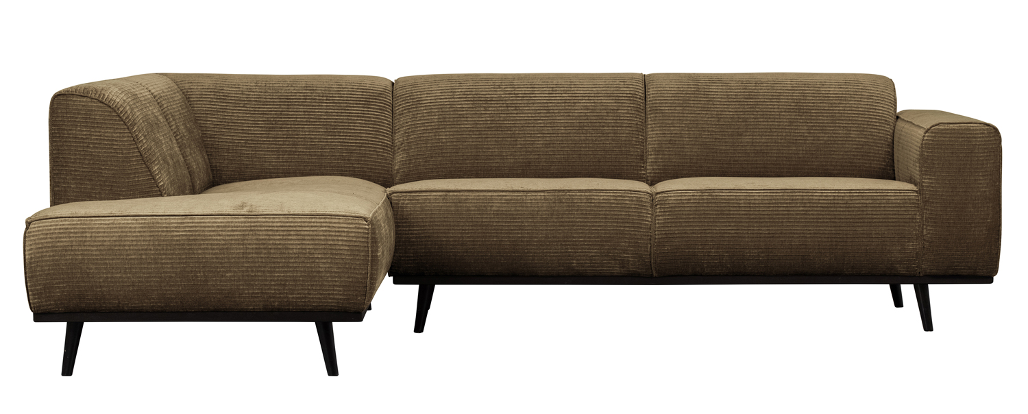 Ecksofa Statement Rib Cord rock Chaiselongue links