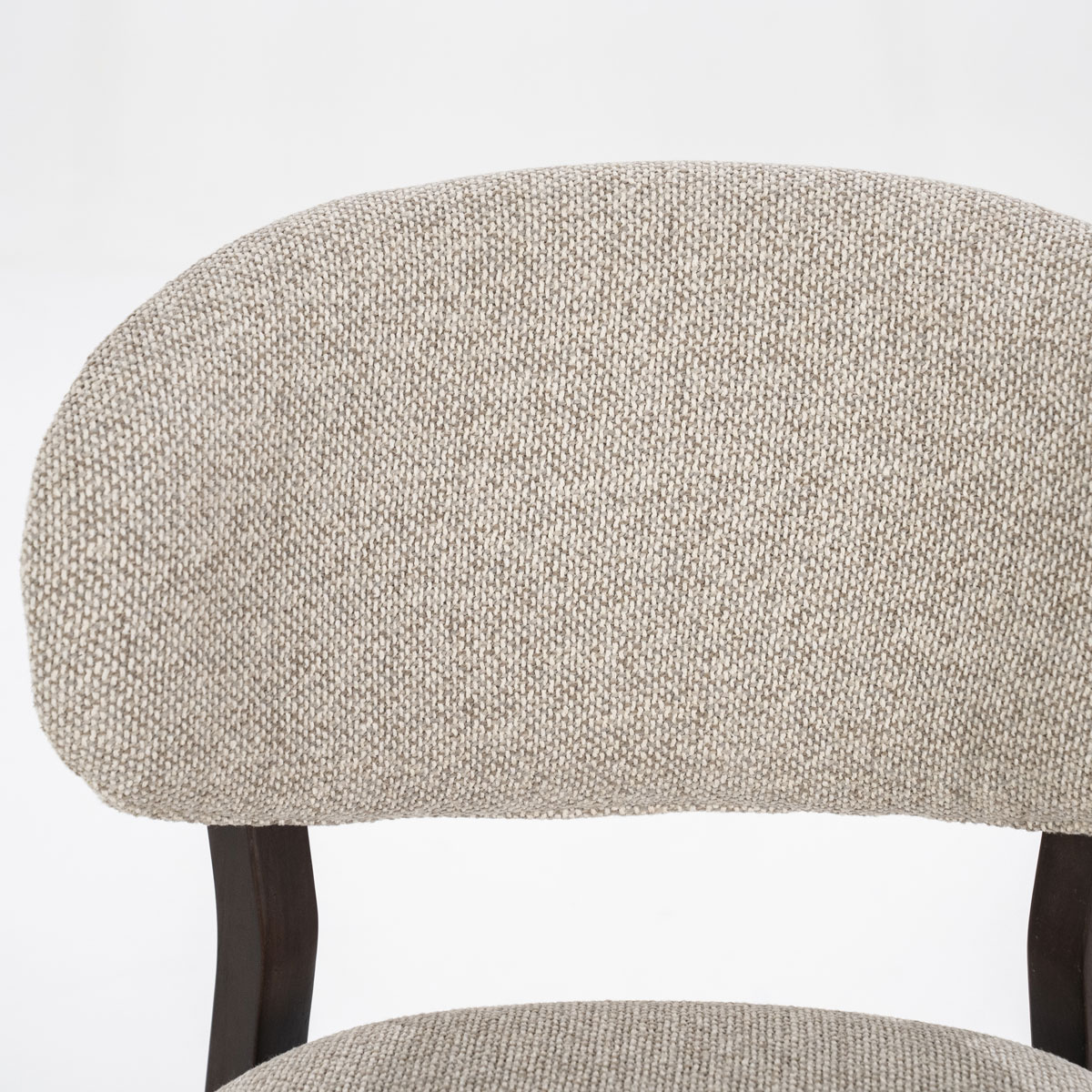 Esszimmer Stuhl Mikky Eiche Holz Stoff taupe