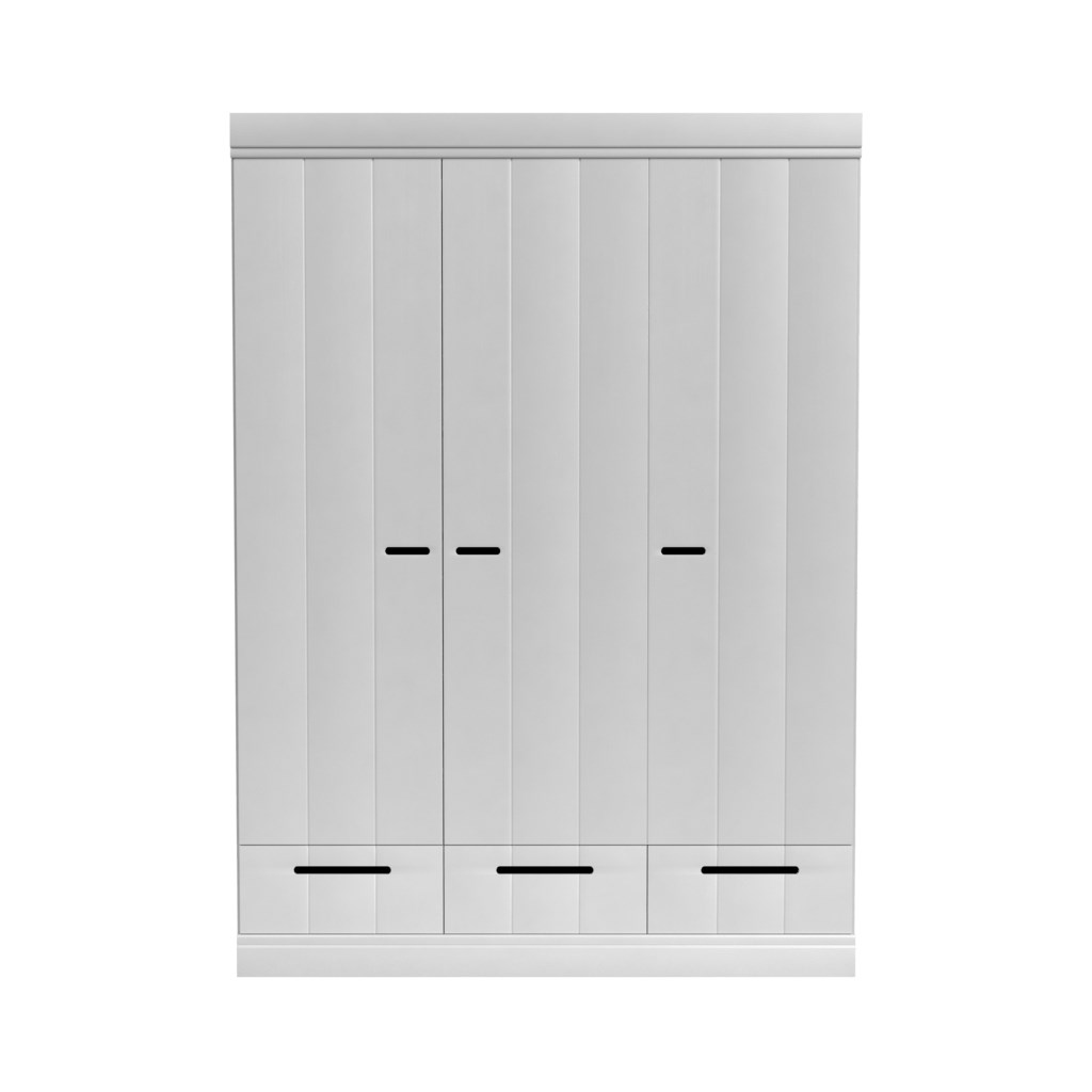 Kleiderschrank Schrank 140 cm CONNECT Kiefer weiss