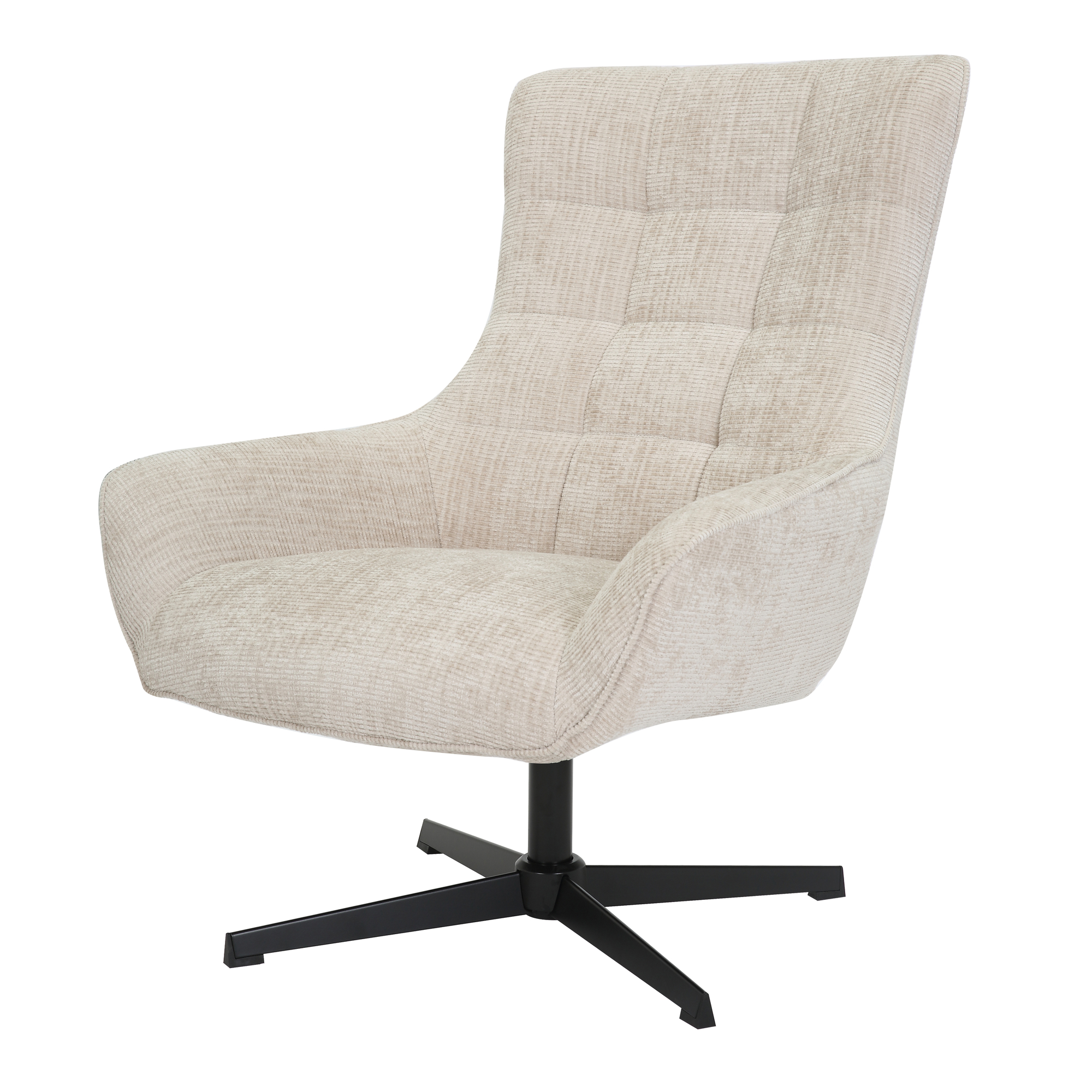 Sessel Naomi mit Armlehnen Drehsessel Stoff toffee Relaxsessel Fernsehsessel