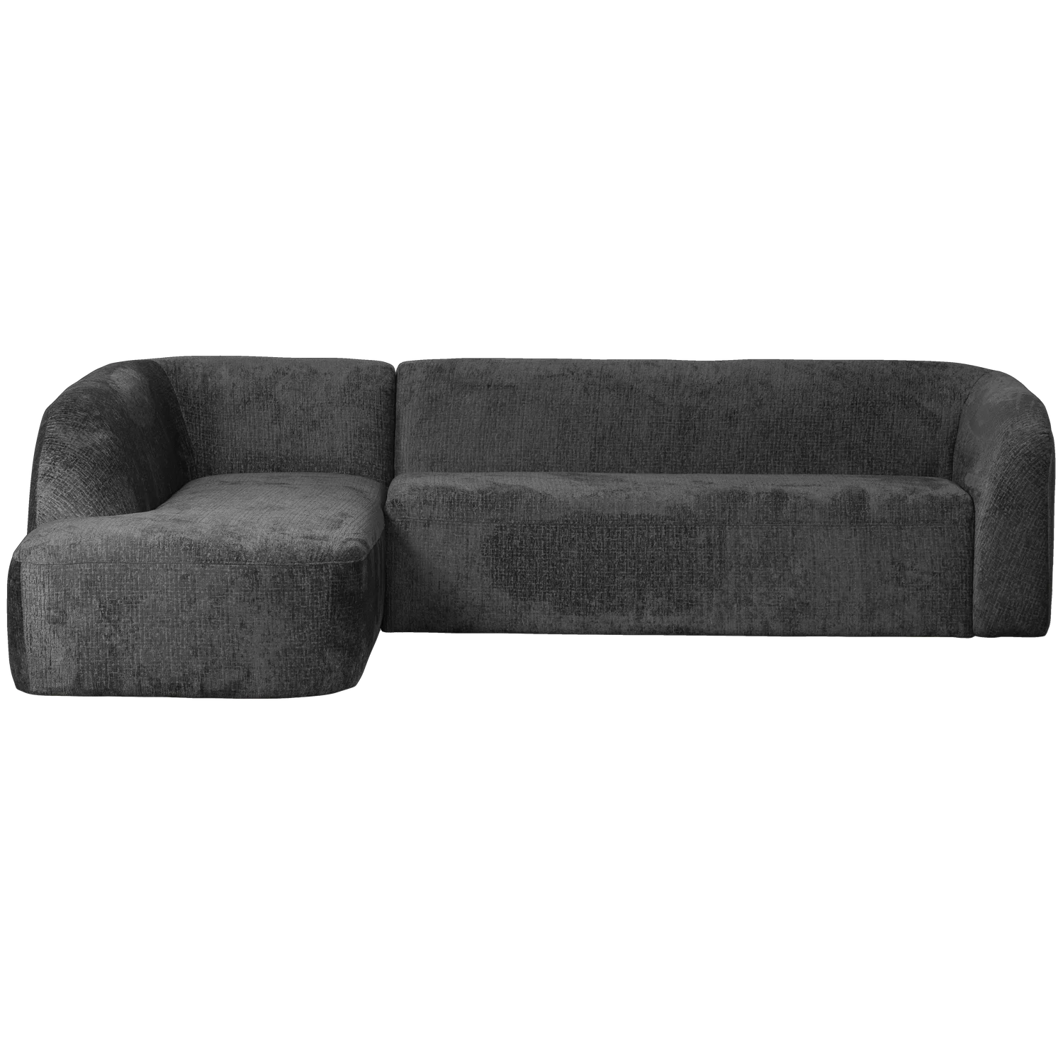 Eckgarnitur Sloping Struktur Velvet mountain Ecksofa Longchair links