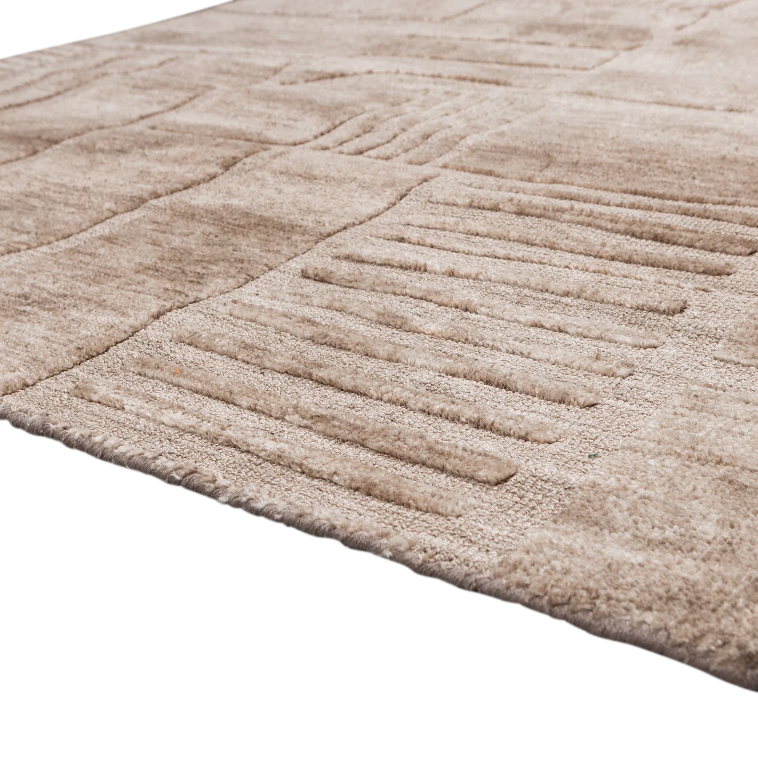 Teppich LOVI 240 x 170 cm Mischgewebe taupe