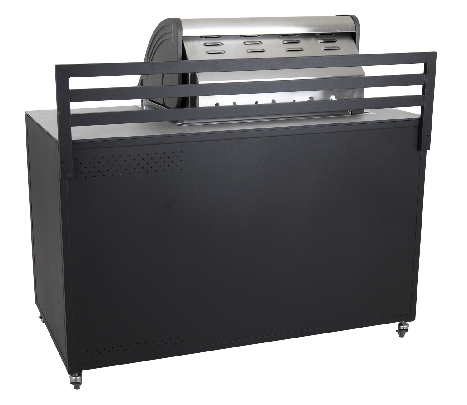 Fornax Außenküche komplett Eckelement + Grilleinsatz + Spüle + Endstück