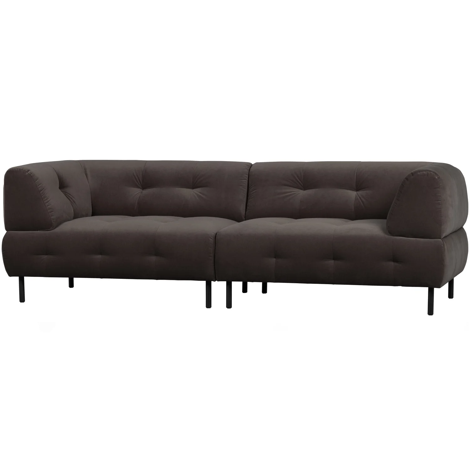 4 Sitzer Sofa Lloyd Samt Velvet Gusseisen Couch