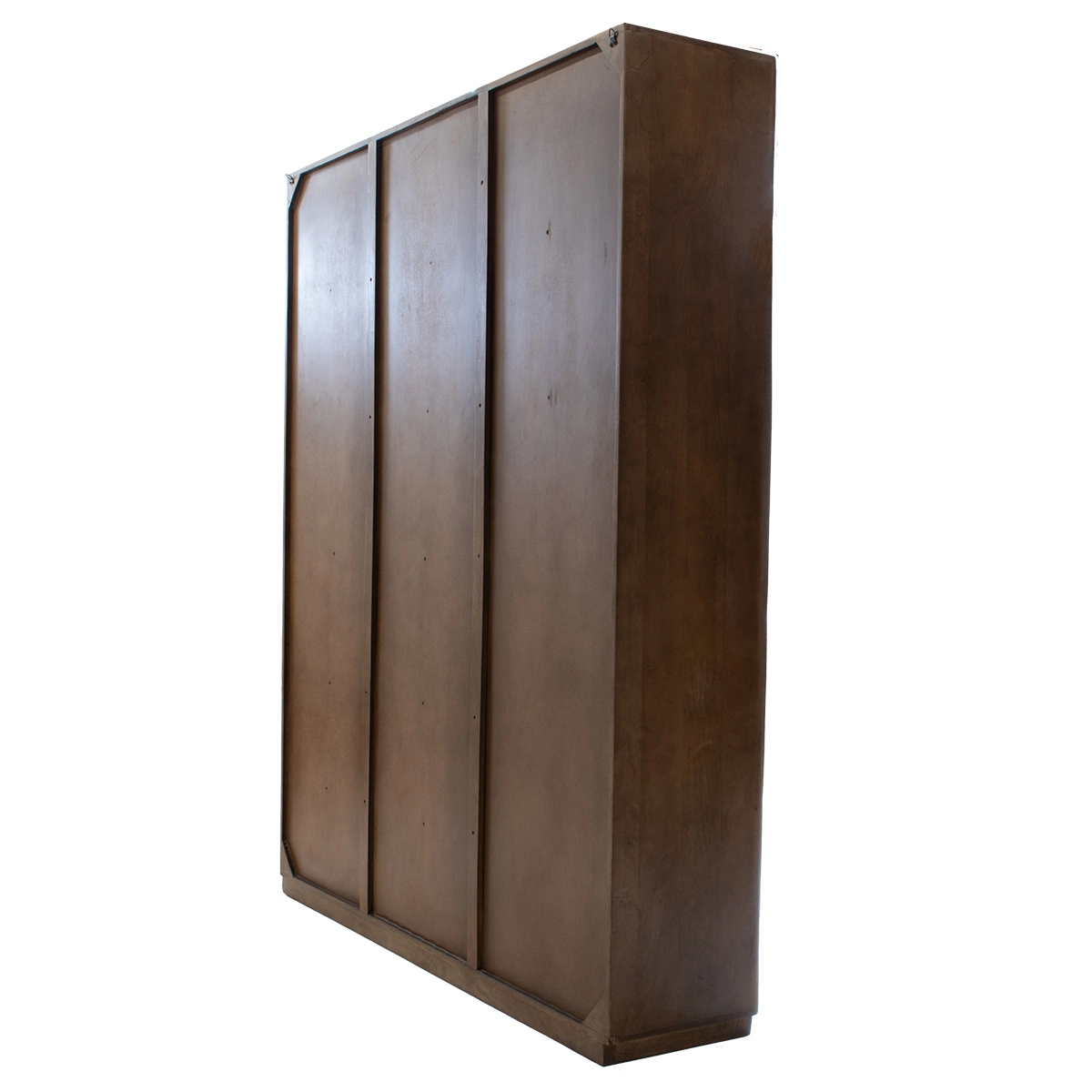 Wandschrank Regal Linn H 220 cm Mangoholz dunkelbraun Schrank