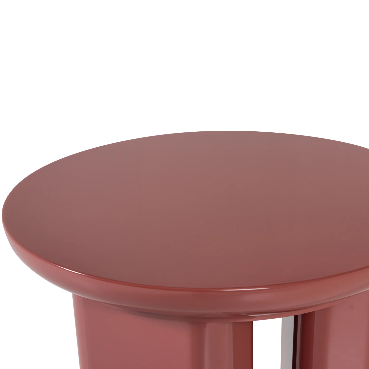 Beistelltisch ORIVO H 50 cm MDF hochglanz rot rosa