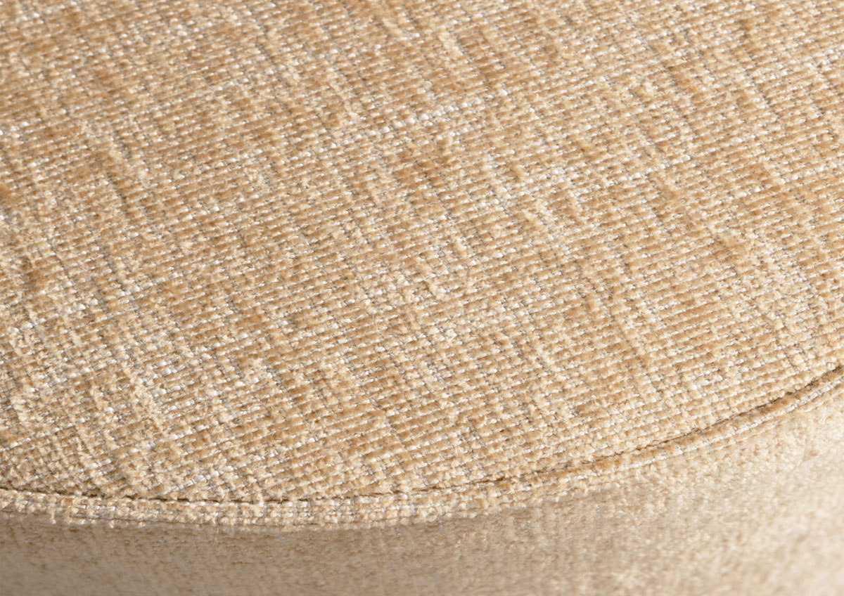 Pouf PEARL XL Ø 80 cm Hocker Sitzhocker natur melange
