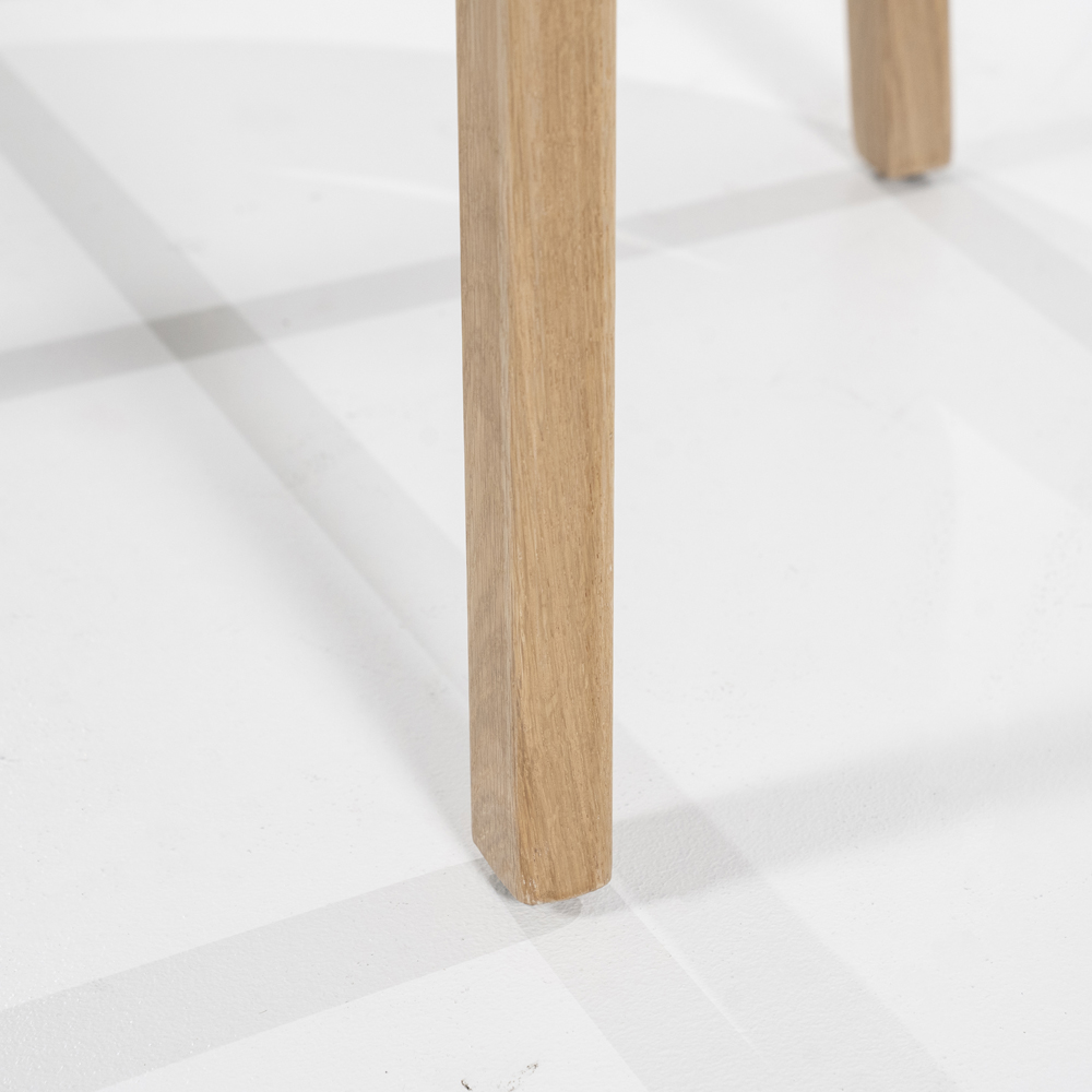 Esszimmerstuhl Stuhl MICKY Stoffbezug beige Beine Eiche