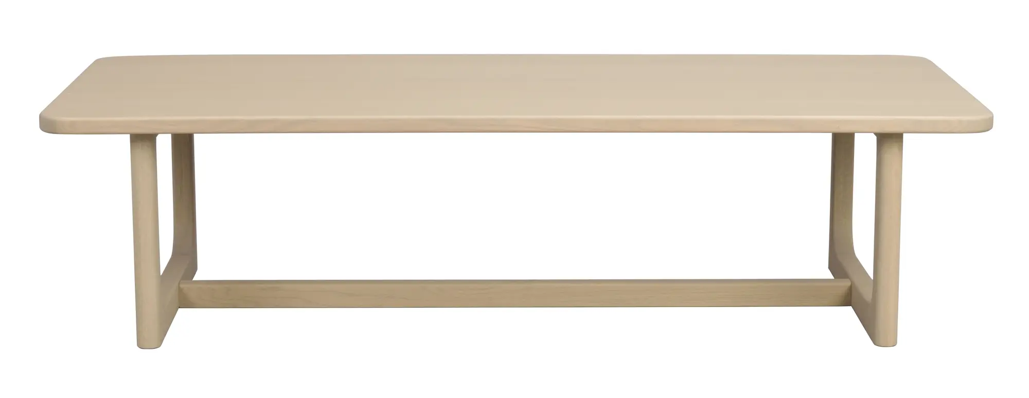 Couchtisch SICROLL 160 x 70 cm Eiche white wash