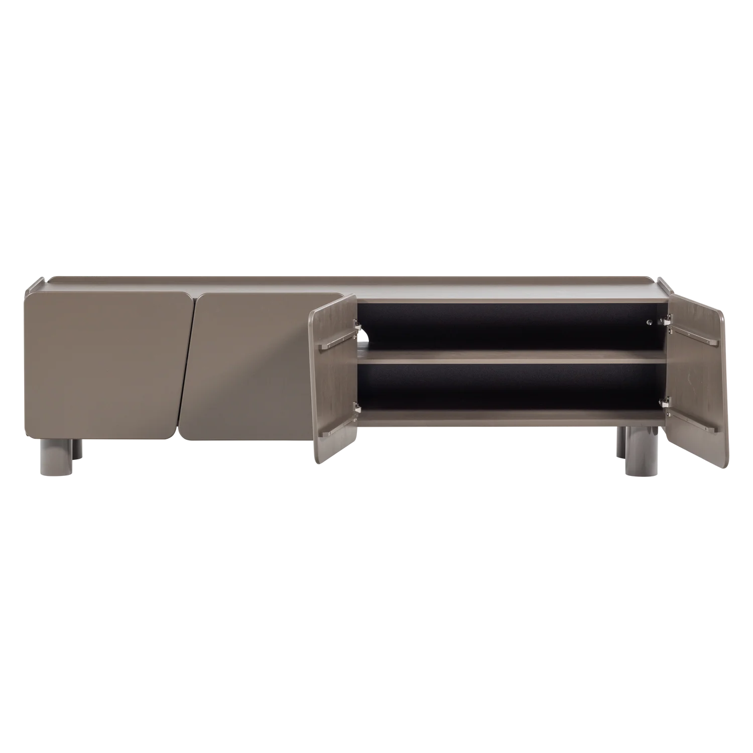 TV Möbel ROOT 200 cm Kiefer Massiv Truffle Braun Lowboard