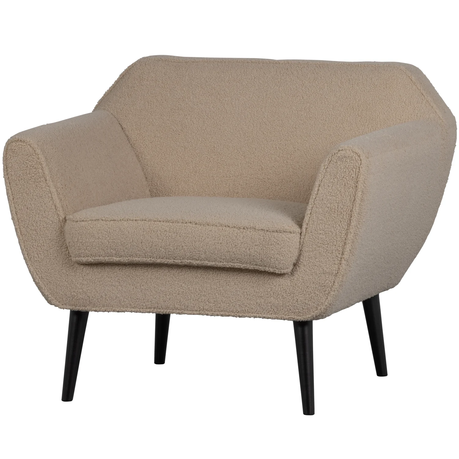 woood Sessel Rocco Teddystoff sandfarben Fernsehsessel