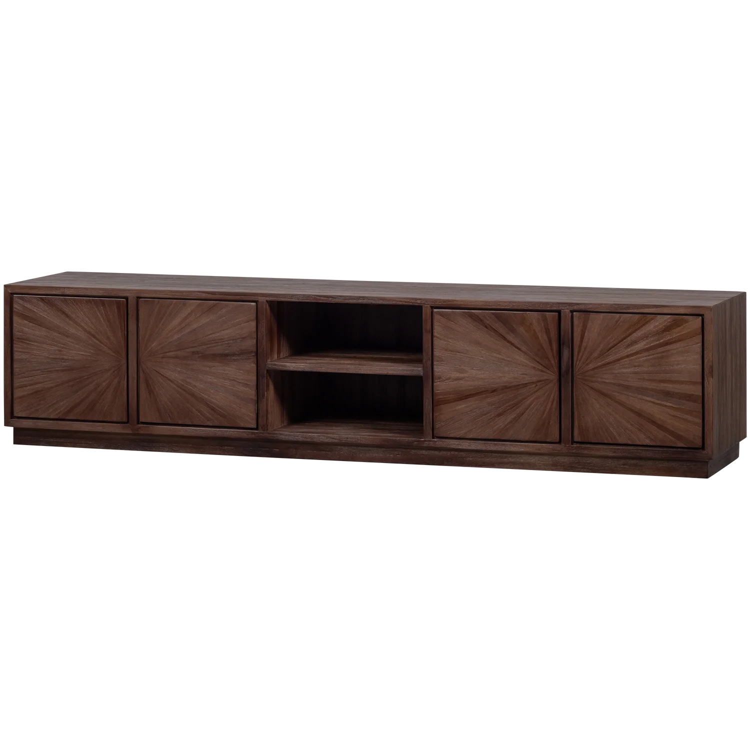 TV Möbel Lowboard SUN 200 cm  recyceltes Teakholz braun