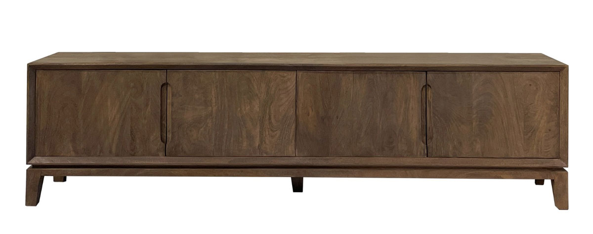 TV Möbel Lowboard Cortez 210 cm Mango Massivholz braun