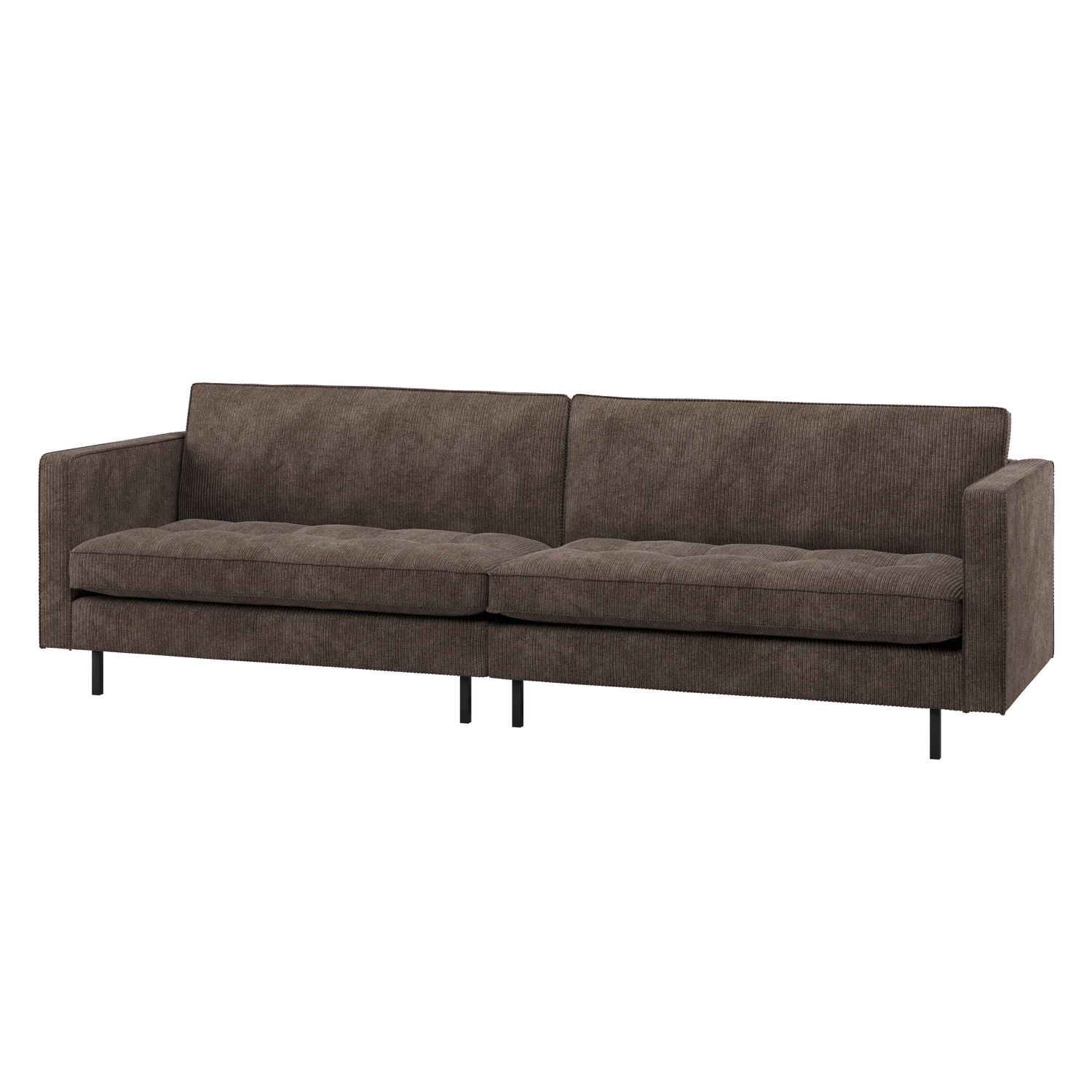 3 Sitzer Sofa RODEO CLASSIC Ripstoff braun Couch