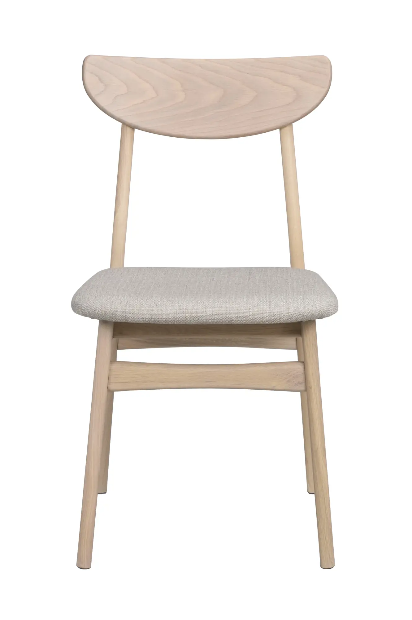 Esszimmergruppe VAIRMOUNT komplett Esstisch rund Ø 120 cm beige weiß mit 4 Stühlen