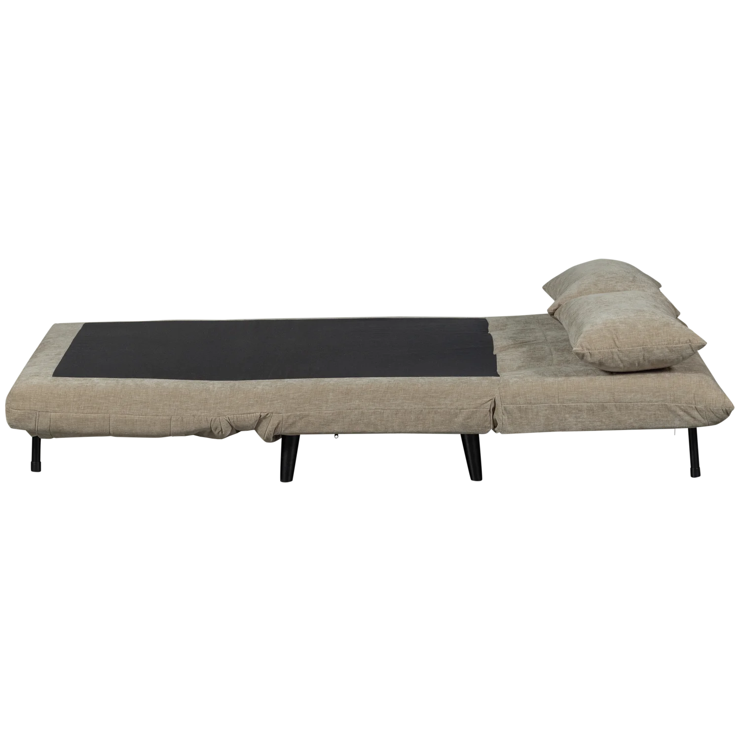 2 Sitzer Schlafsofa XEM B 122 cm ausklappbar Velvet natur