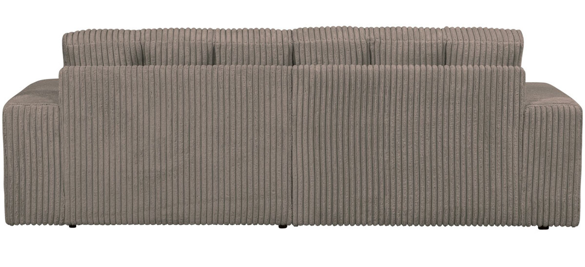 woood 2 Sitzer Sofa SECOND DATE Ribcord mud