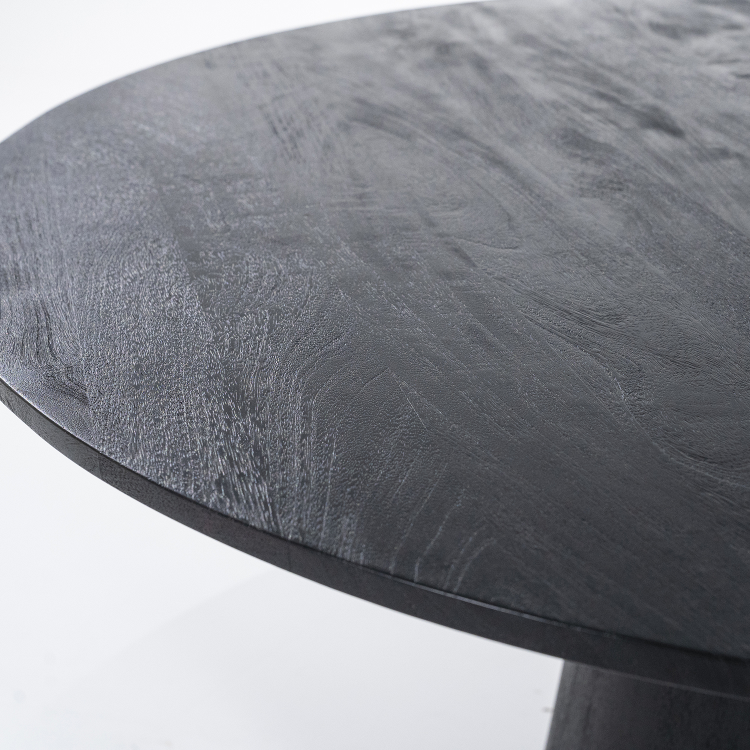 Esstisch Aron rund Ø 130 cm Mango Holz schwarz