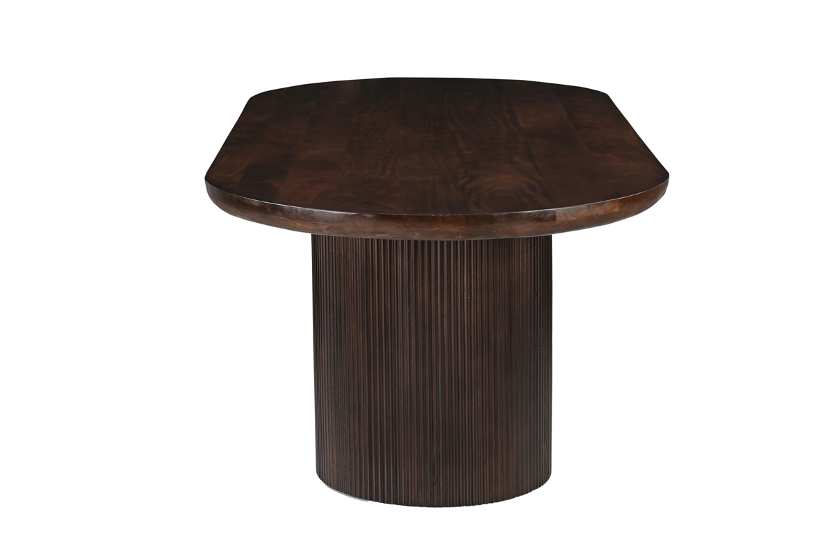 Esstisch MARSEILLE 250 cm oval Mango Holz braun