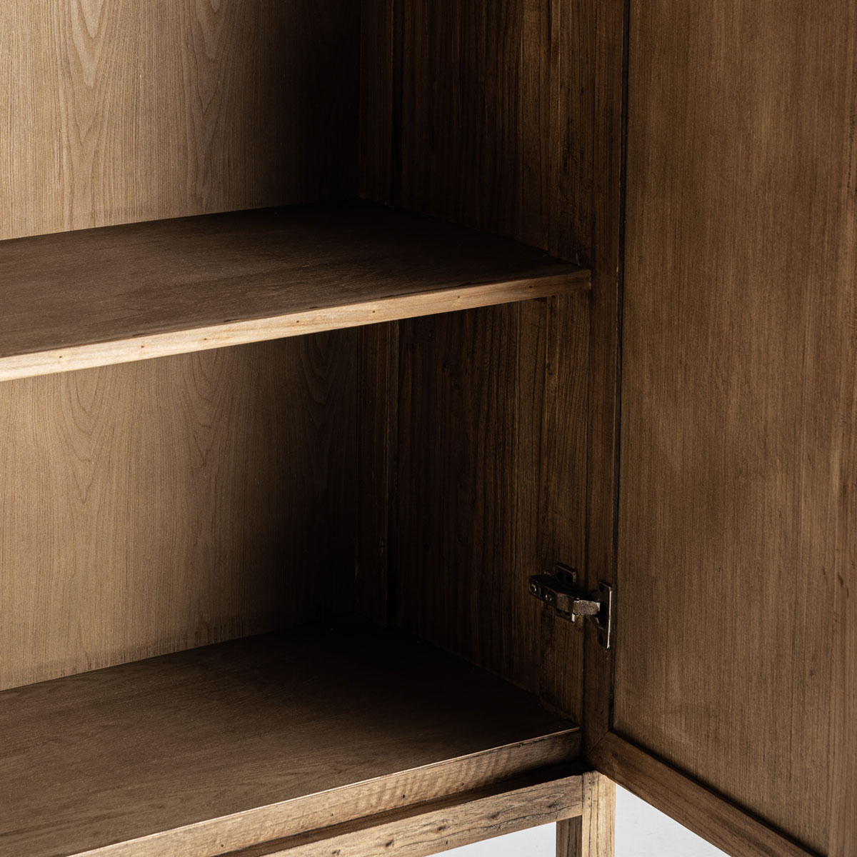 Schrank BYREMO H 171 cm Ulmenholz hellbraun Highboard