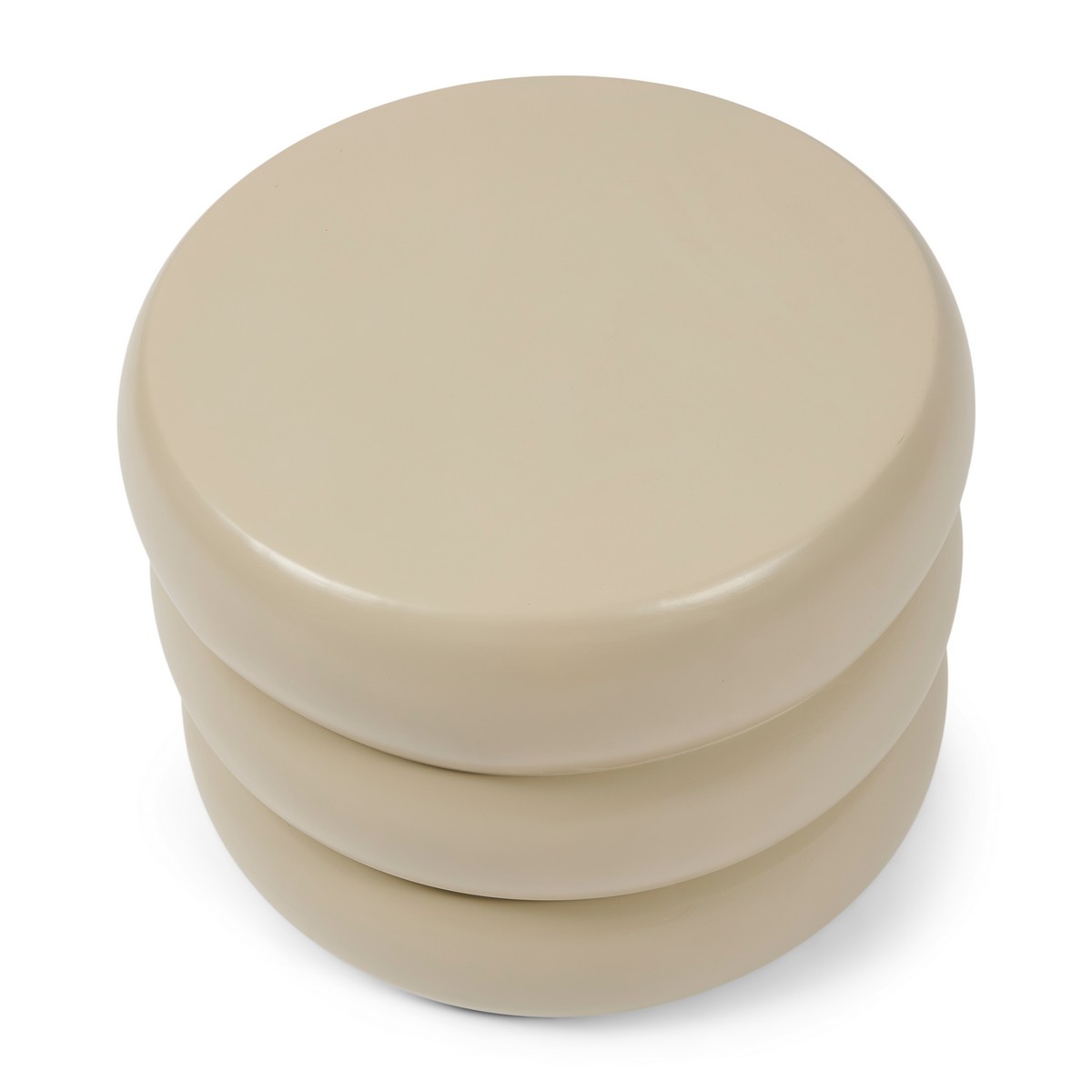 Rivièra Maison Rose Tower Couchtisch Ø 65 cm Keramik Warm Beige