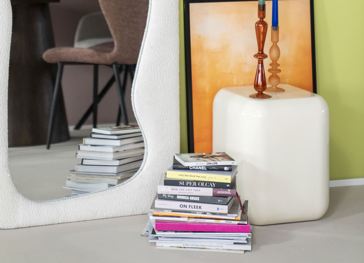 Pouf Sitzhocker Dixon H 42 cm Metall beige