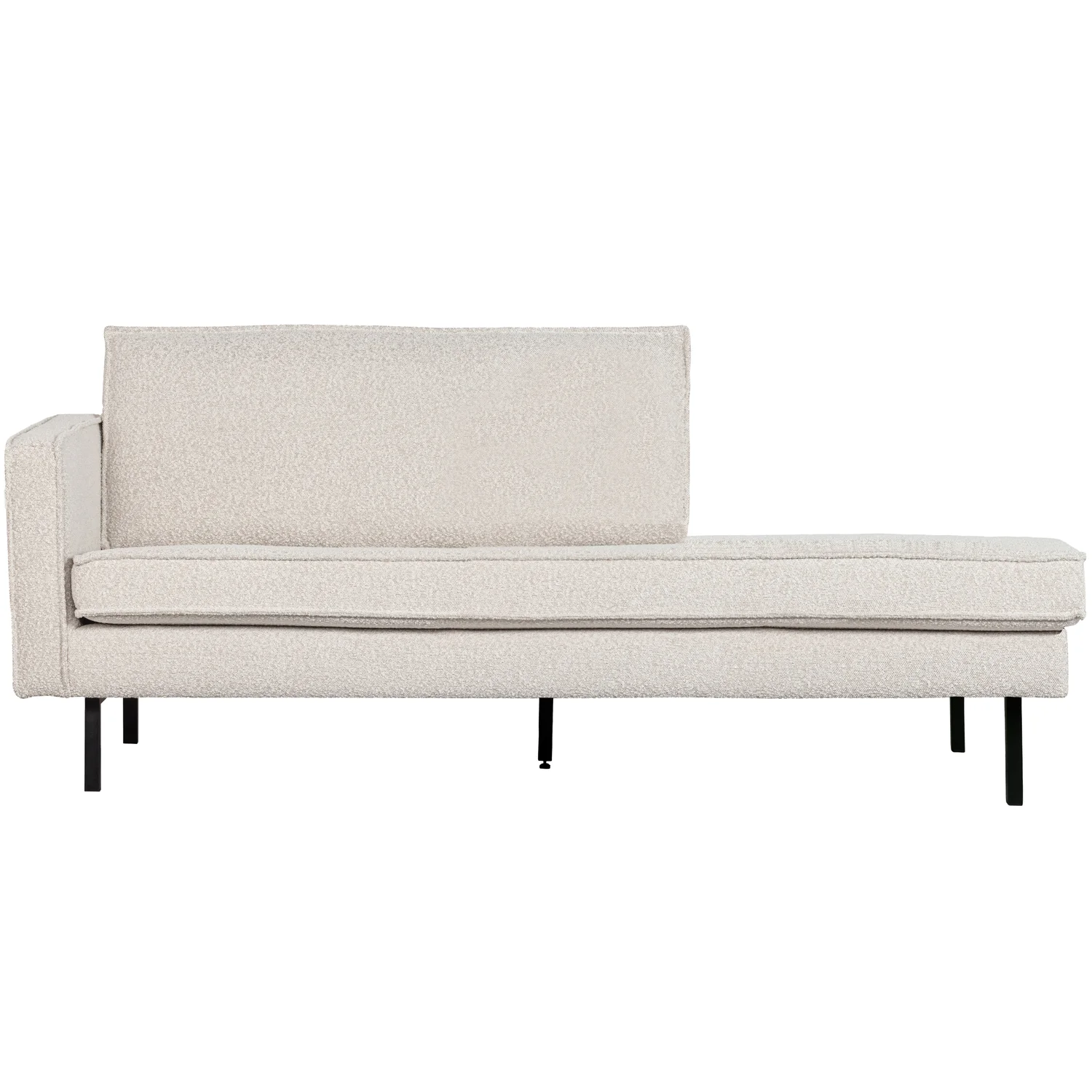 Sofa Chaiselongue RODEO Bouclé natur Recamiere links Tagesbett