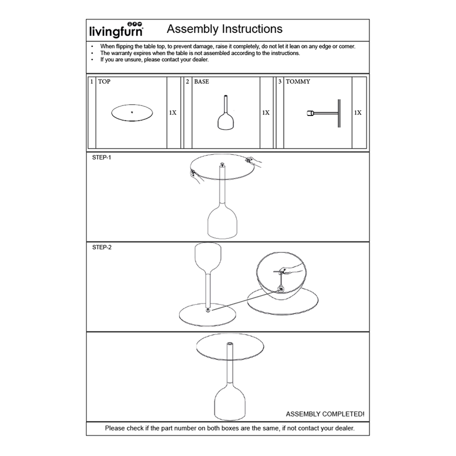 Couchtisch Isa rund Ø 55 cm Glasplatte schwarz 
