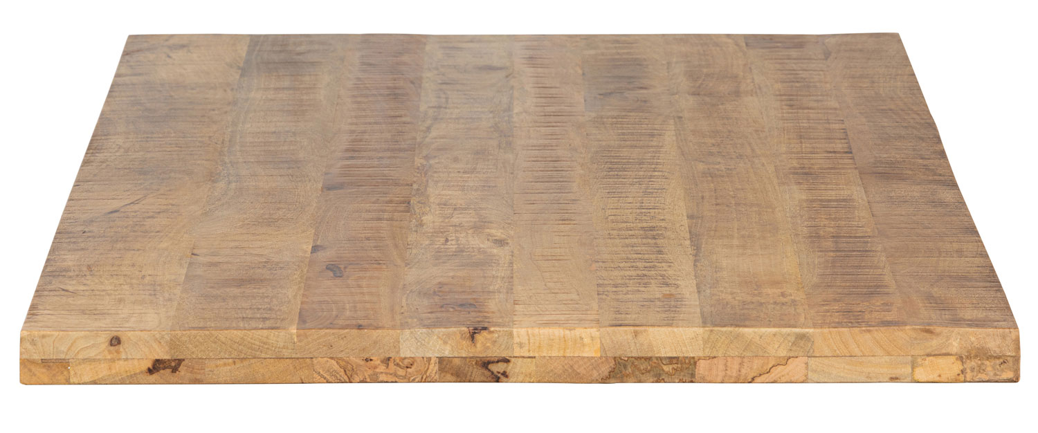 Tischplatte Tablo 180 x 90 cm Mango melange grob gesägt