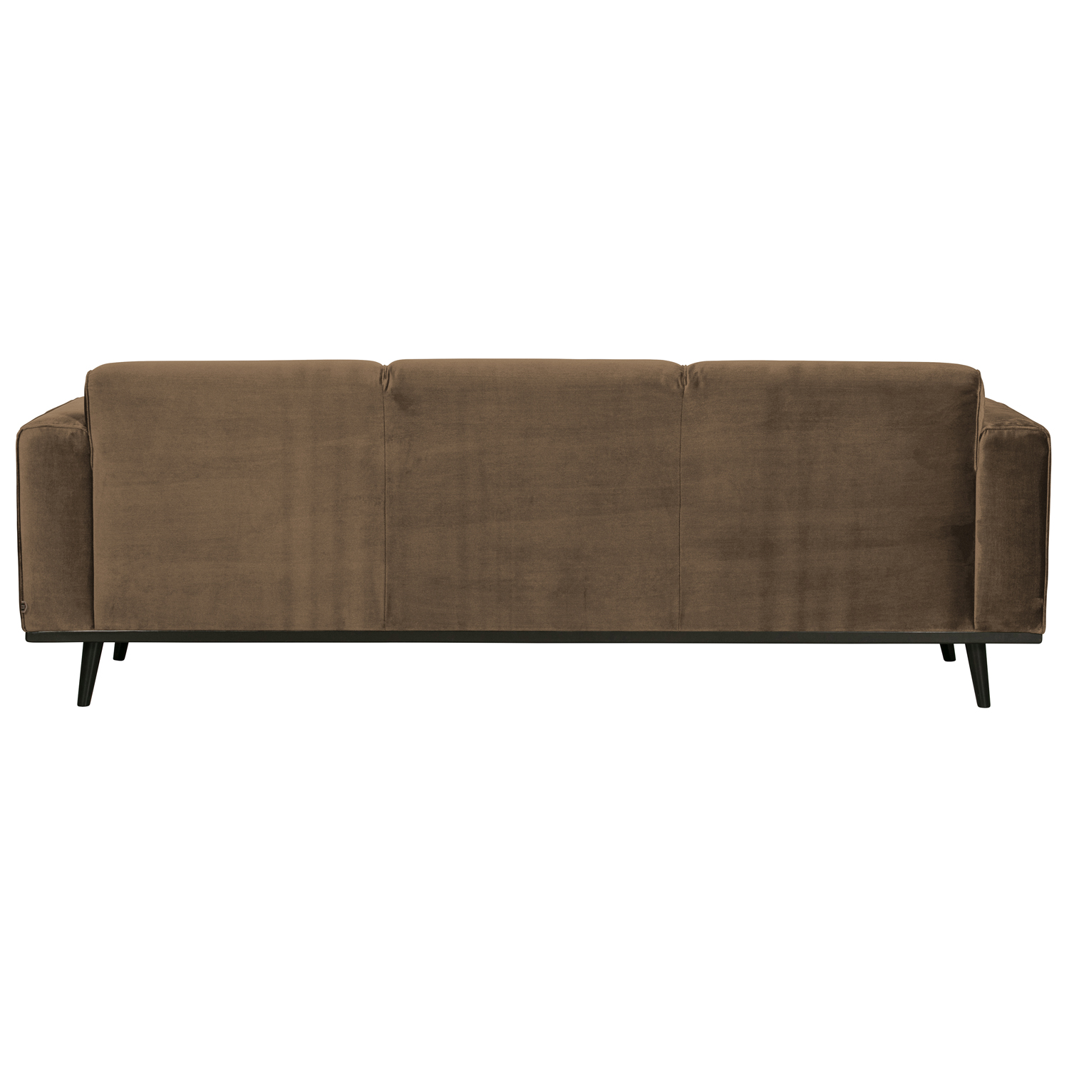 3 Sitzer Sofa STATEMENT Samt taupe Couch Garnitur Couchgarnitur