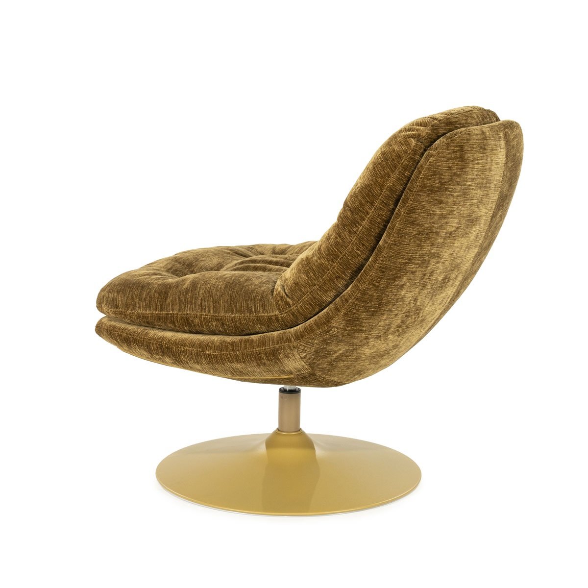 BY-BOO Drehsessel Sessel drehbar Tromba senffarben