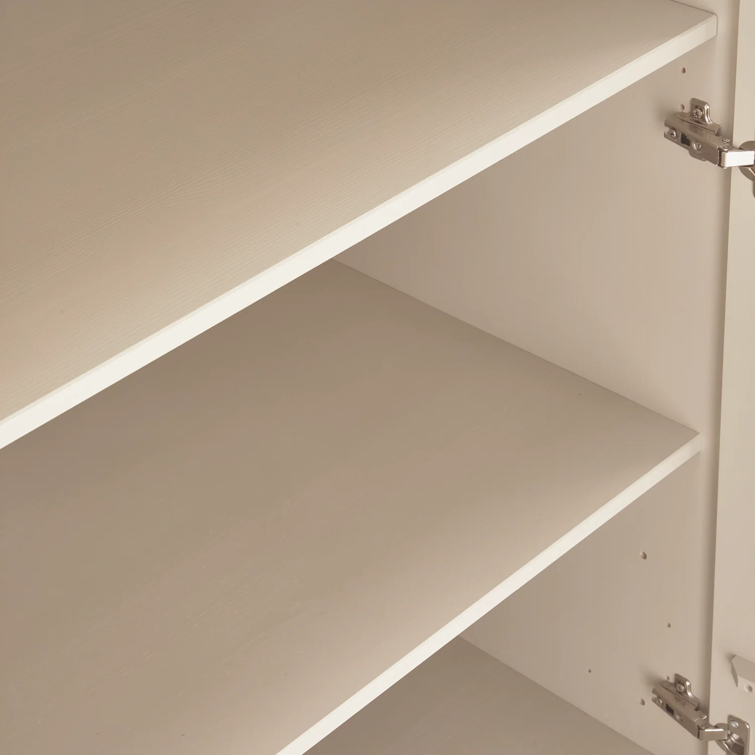Kleiderschrank RAIN B 110 cm 2-türig Kiefernholz staubgrau Aufbewahrungsschrank