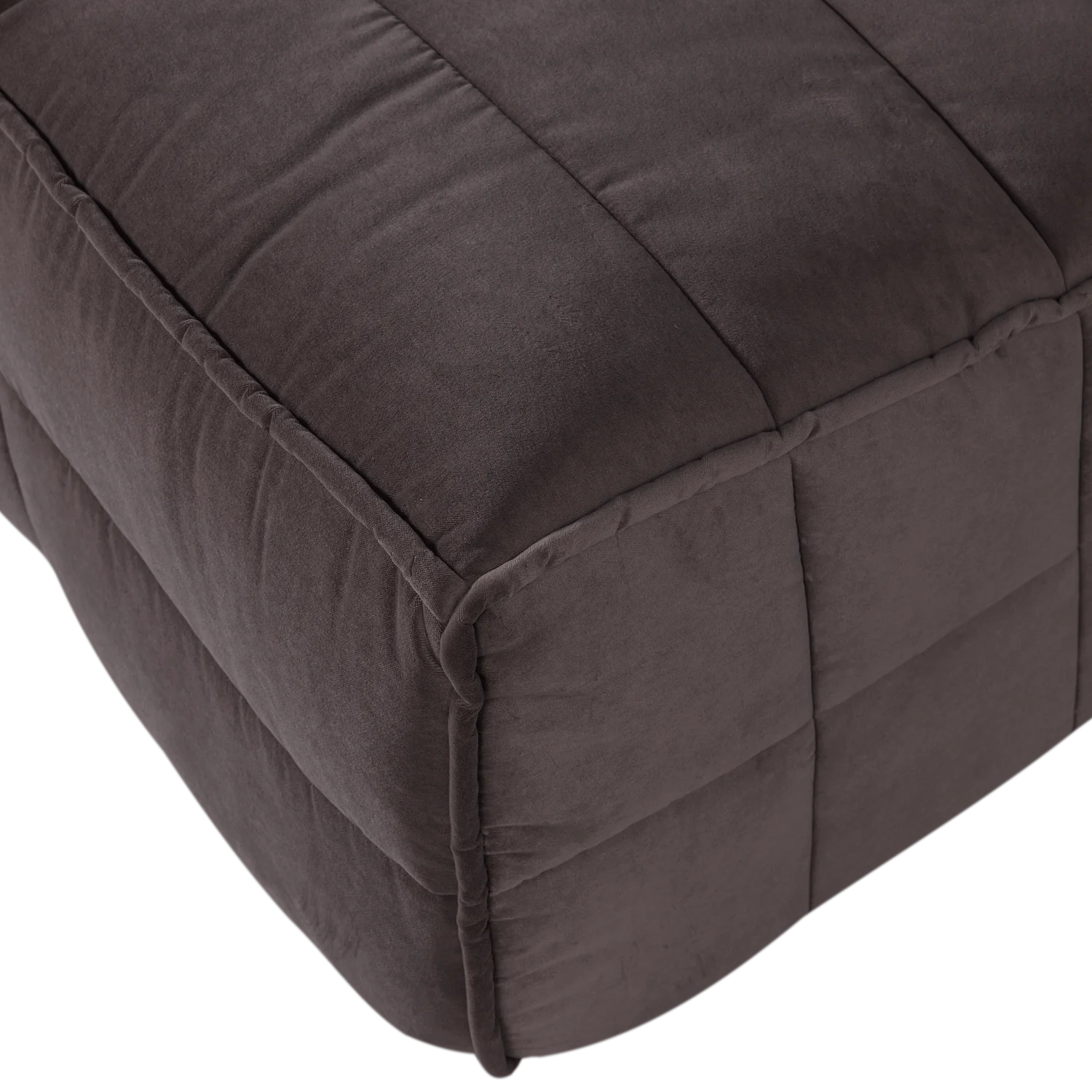  Esstischbank CLUSTER 164 cm Samt schokoladenbraun Küchenbank gepolstert