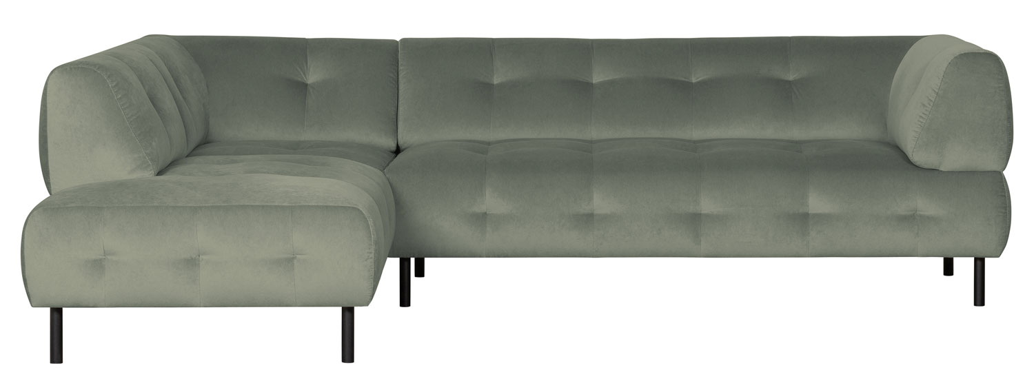 woood Lloyd Ecksofa links washed Velvet Samt waterplant