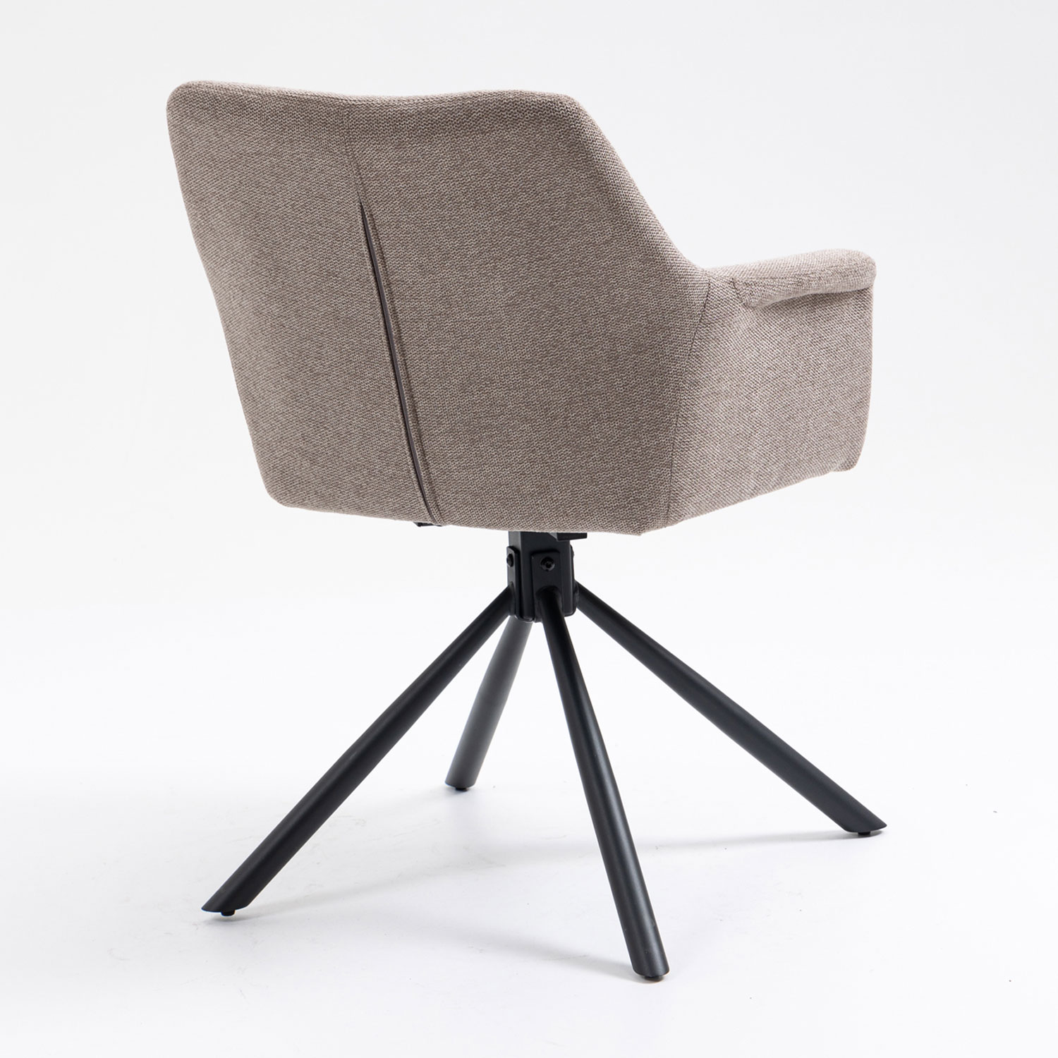 Esszimmerstuhl drehbar Mali Stoff taupe