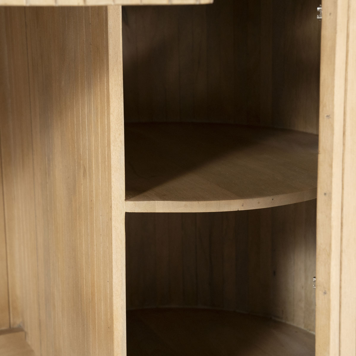 Schreibtisch Mari 129 x 60 cm Mangoholz hellbraun Marmor